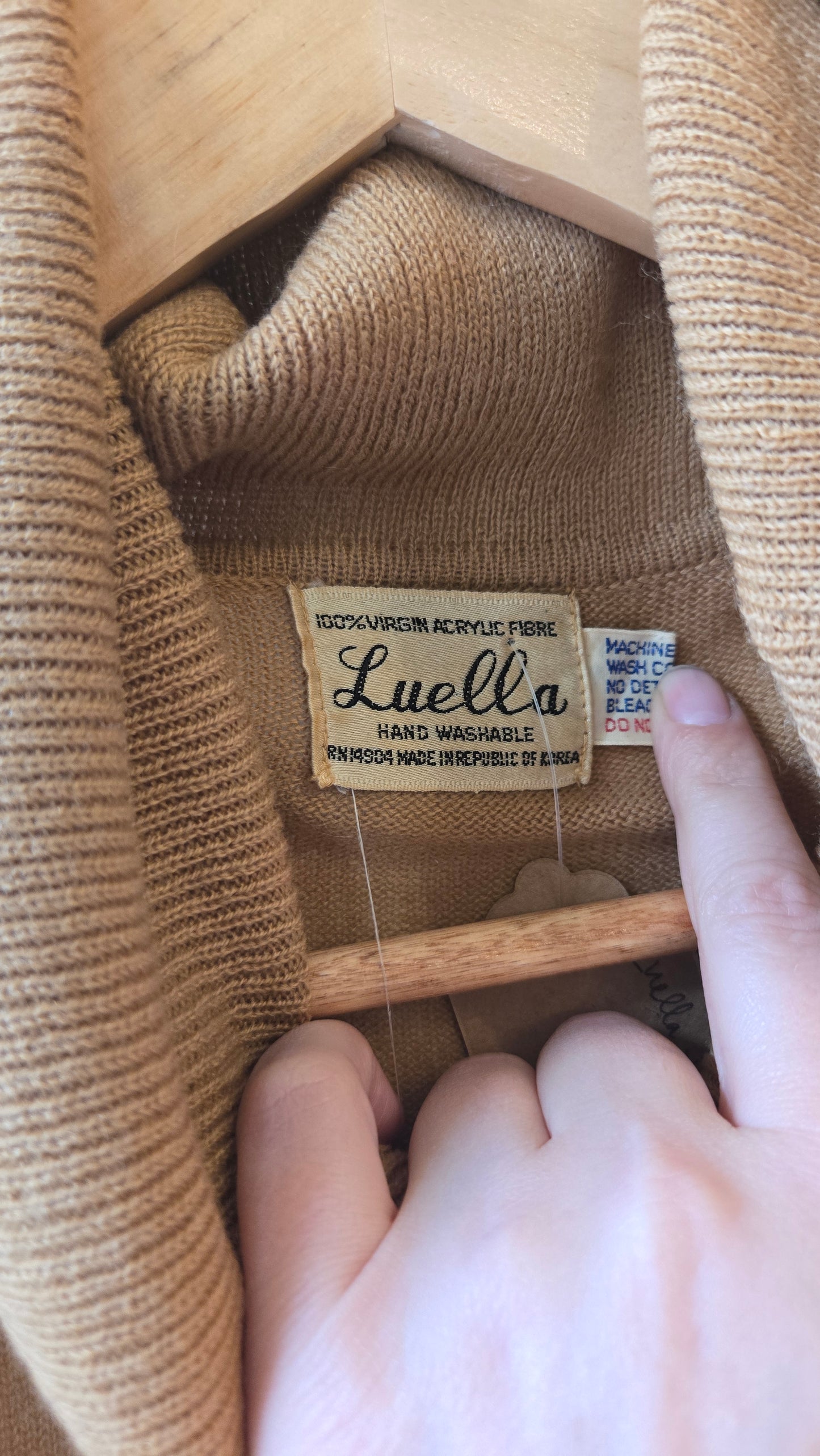 Luella tan sleeveless turtleneck