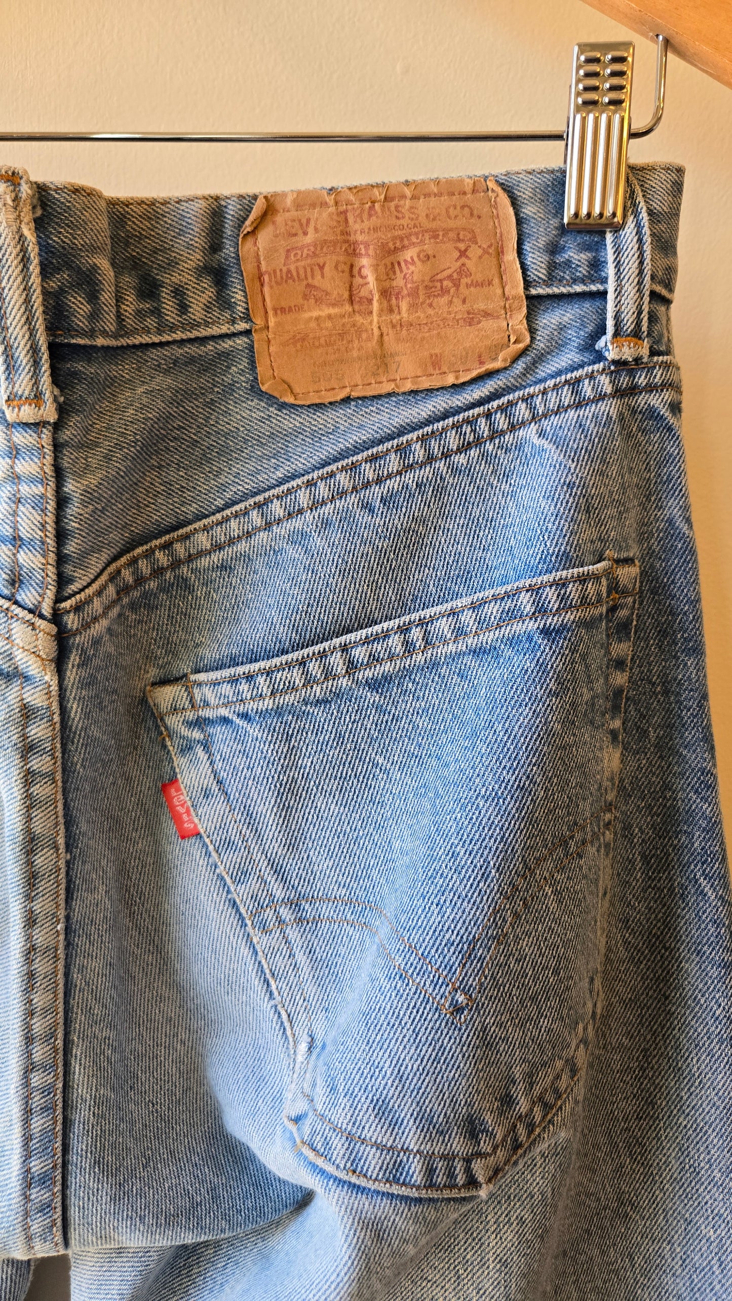 Levi's light denim 505s