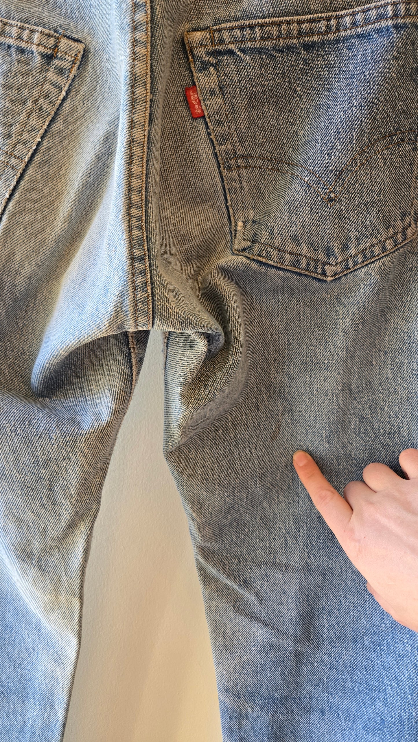 Levi's light denim 505s