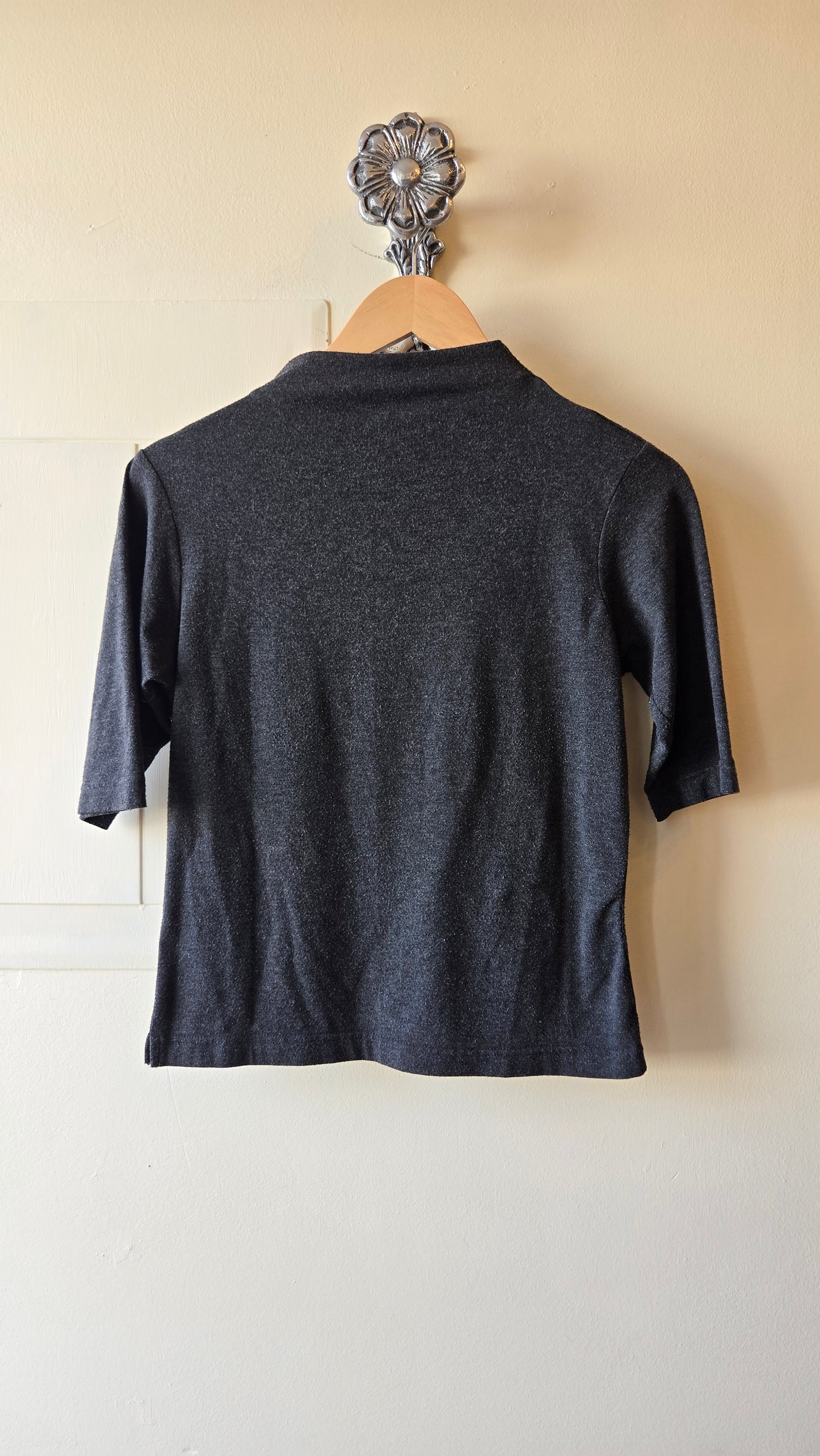 Merona grey mock neck top