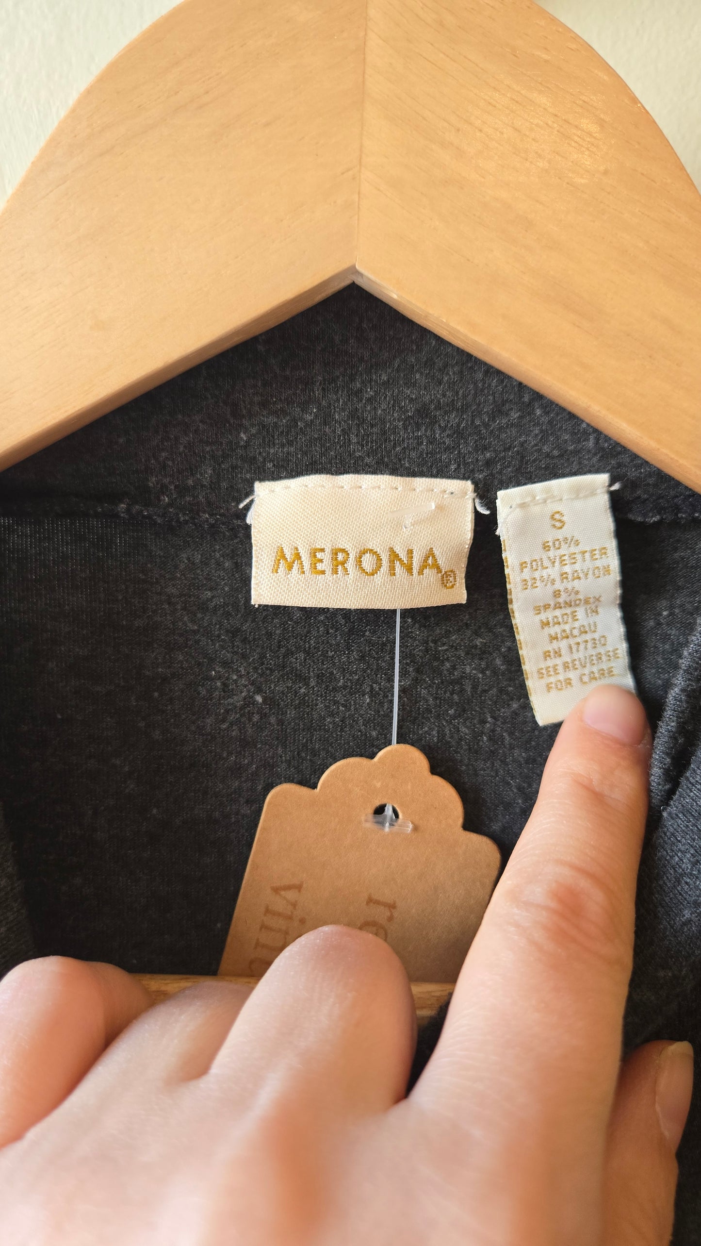 Merona grey mock neck top