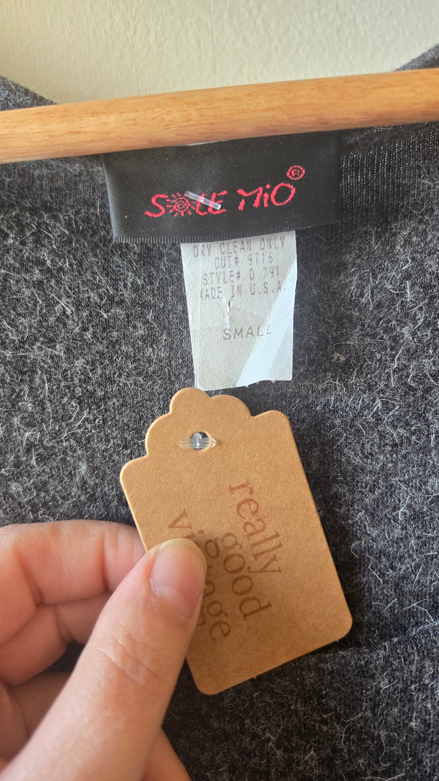 Grey fuzzy bodycon dress