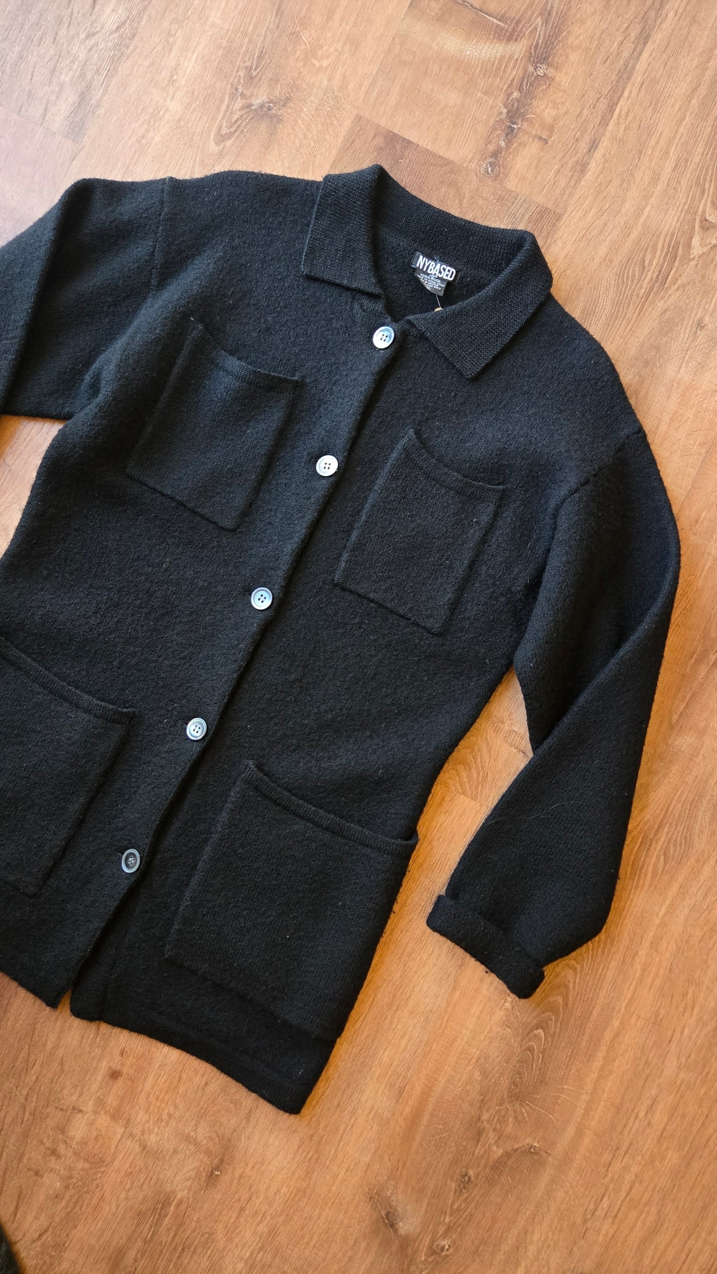 NY Based black wool jacket