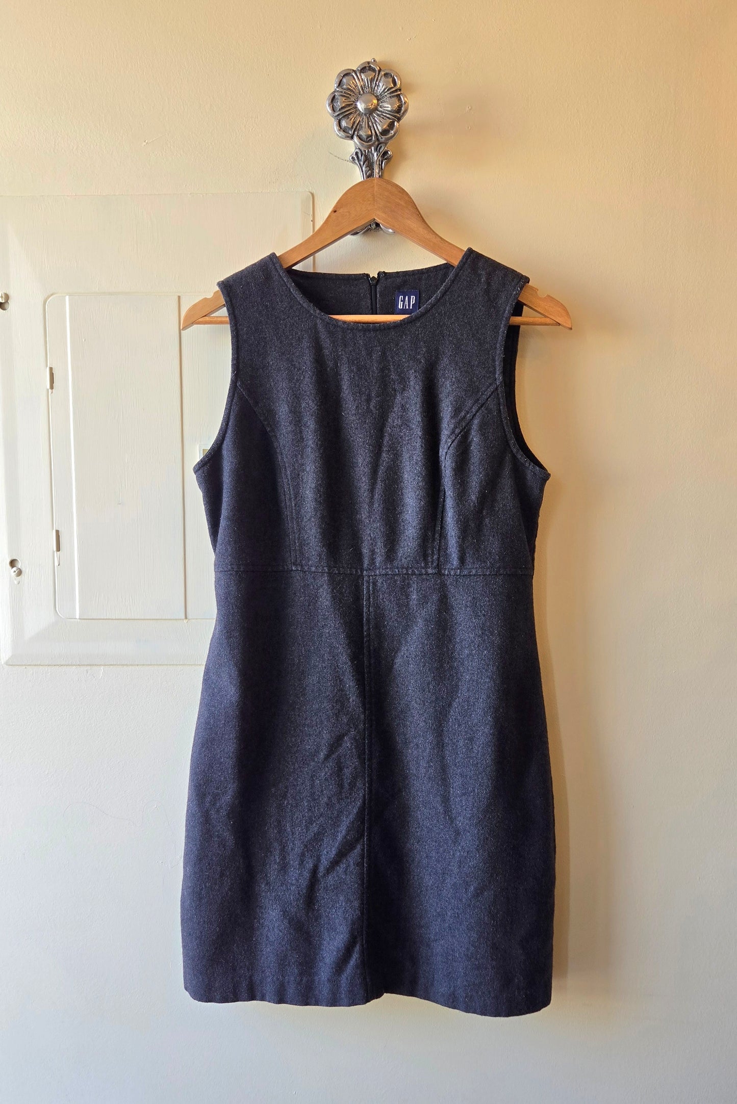 GAP grey wool mini dress