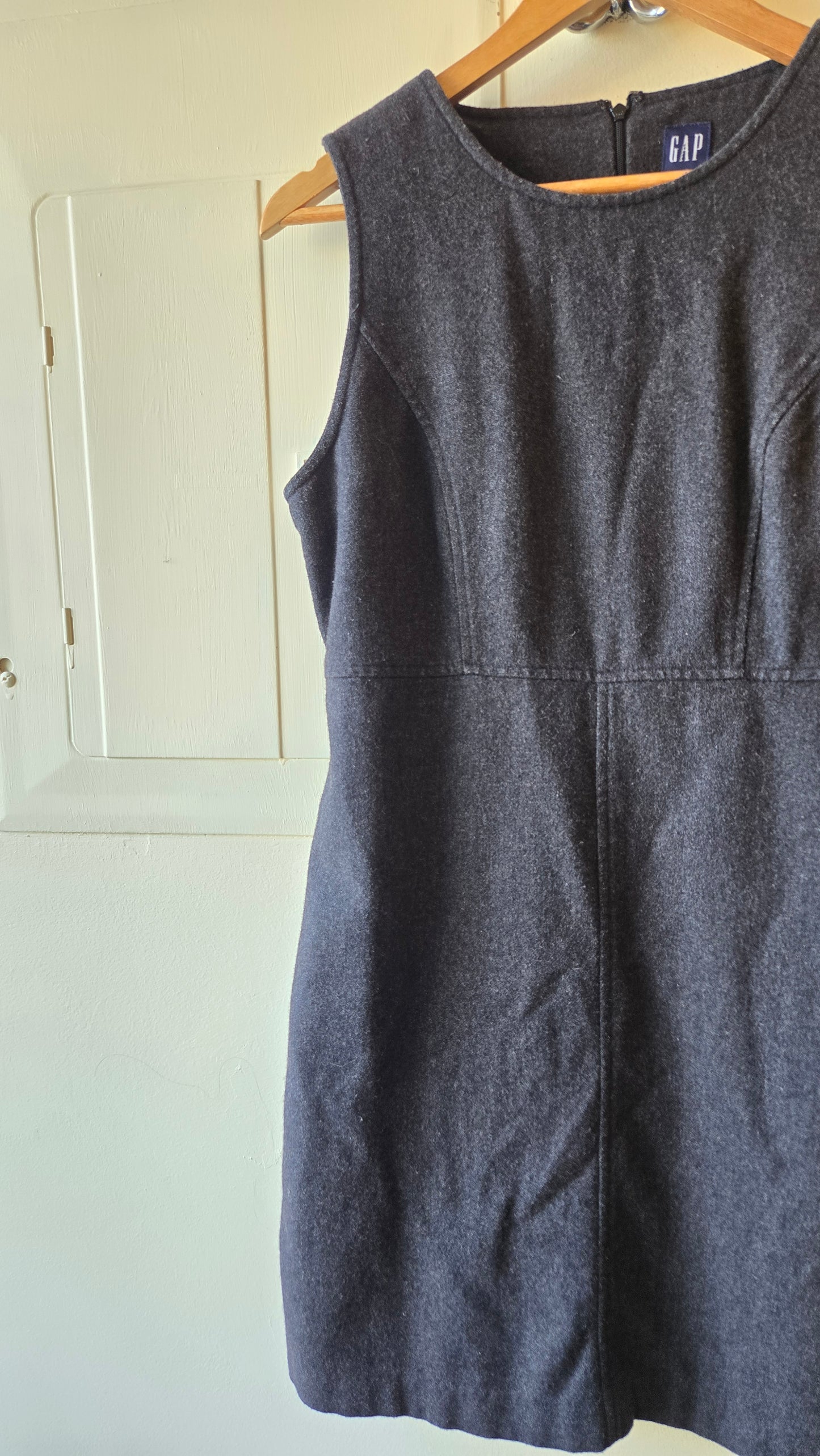 GAP grey wool mini dress