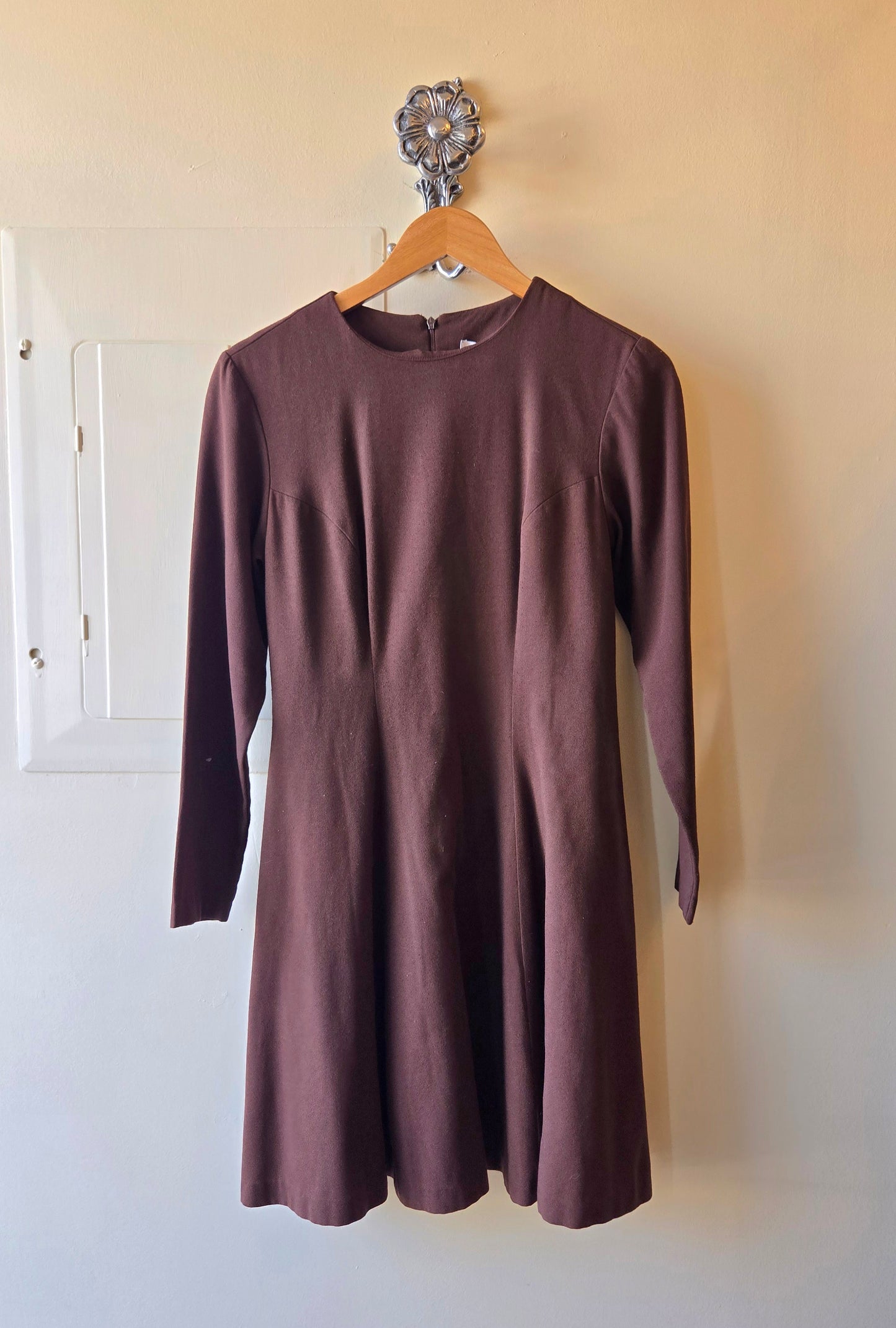 Tweeds brown skater dress