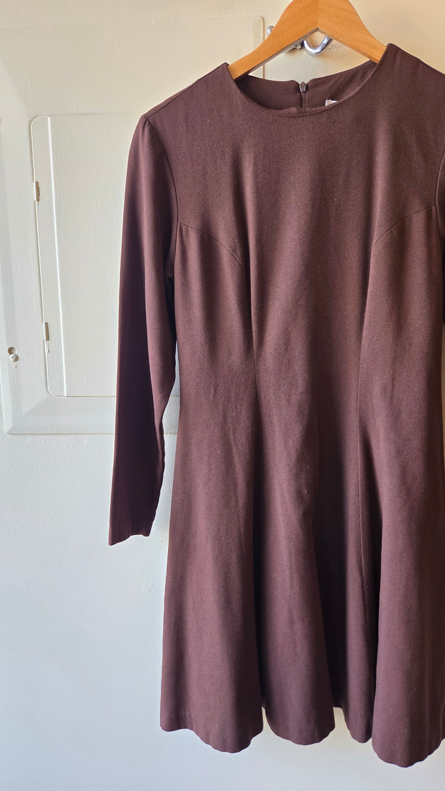 Tweeds brown skater dress