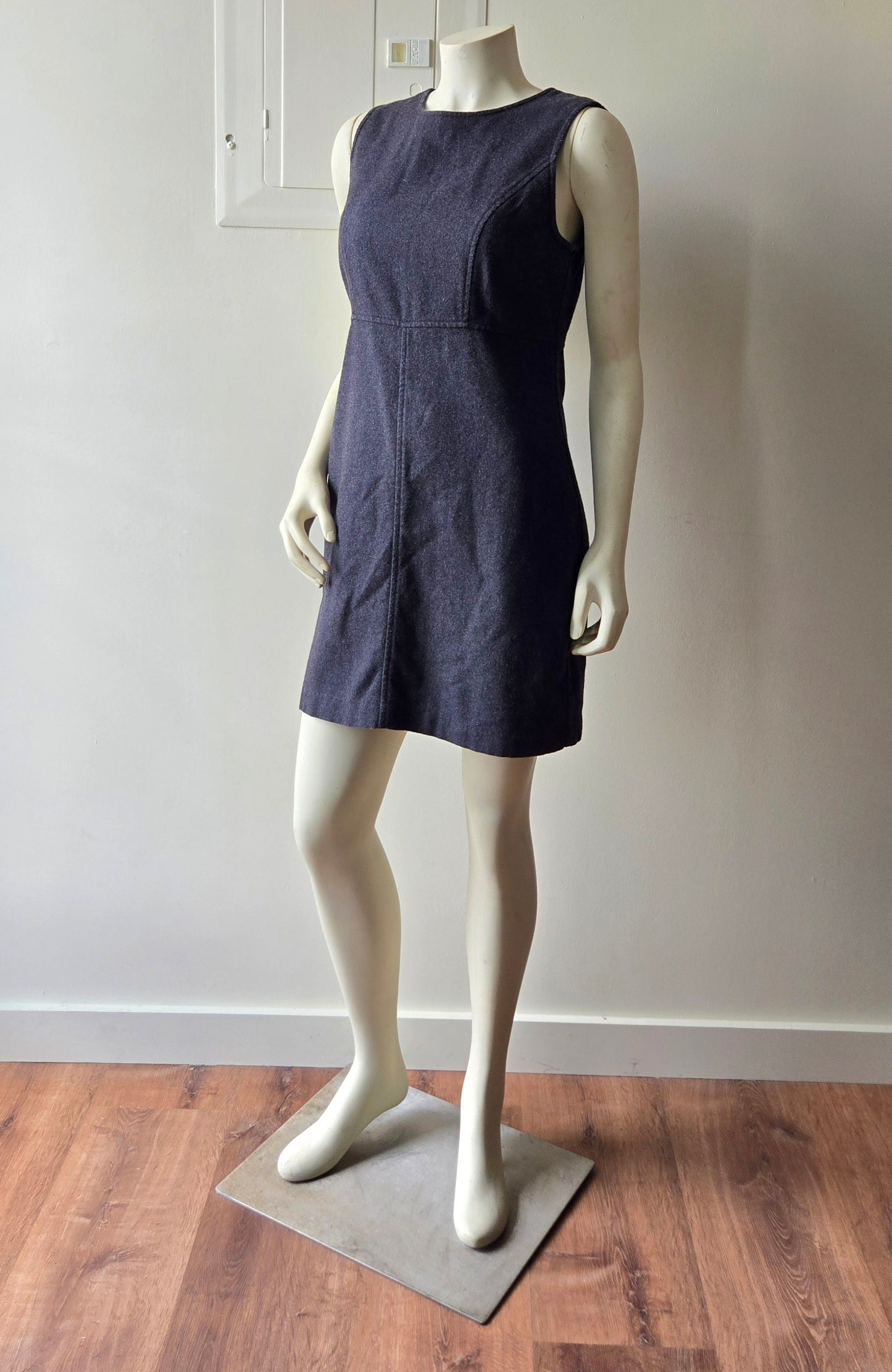 GAP grey wool mini dress