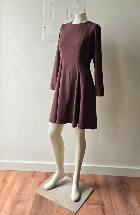 Tweeds brown skater dress