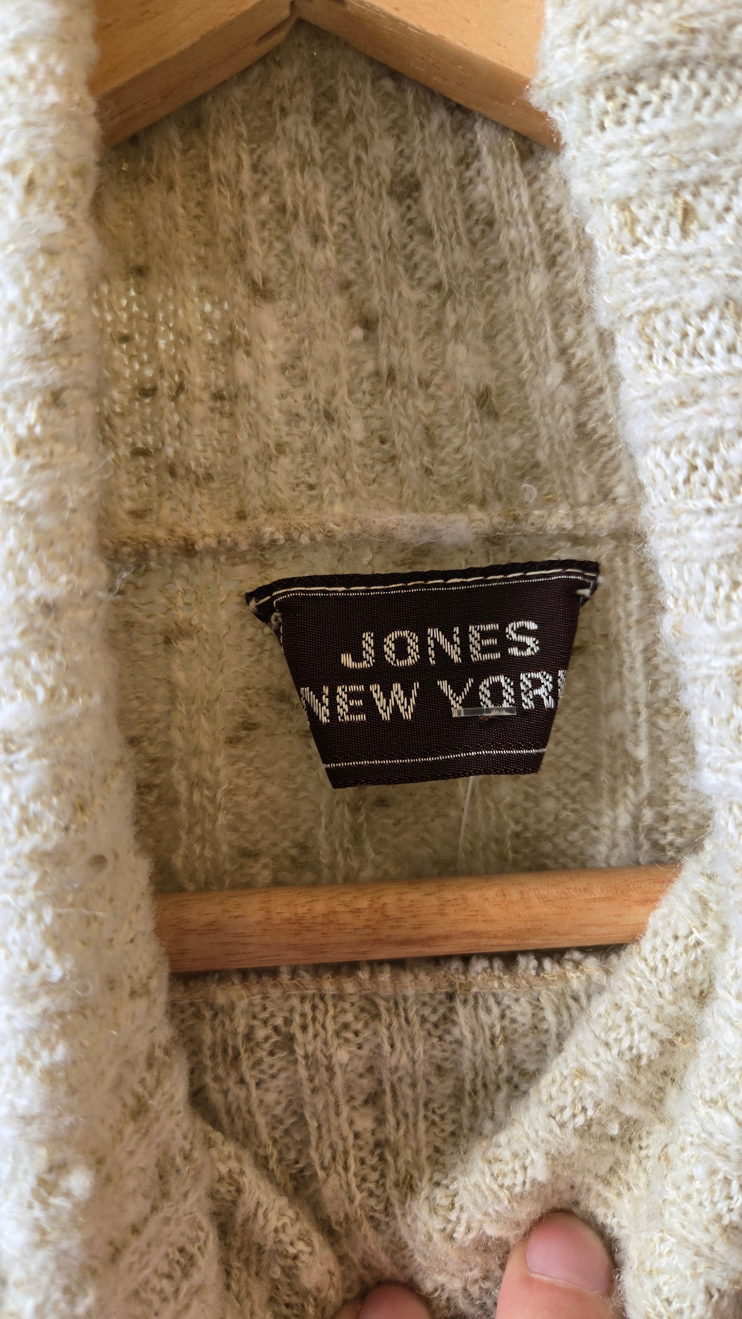 Jones NY nubby oatmeal turtleneck