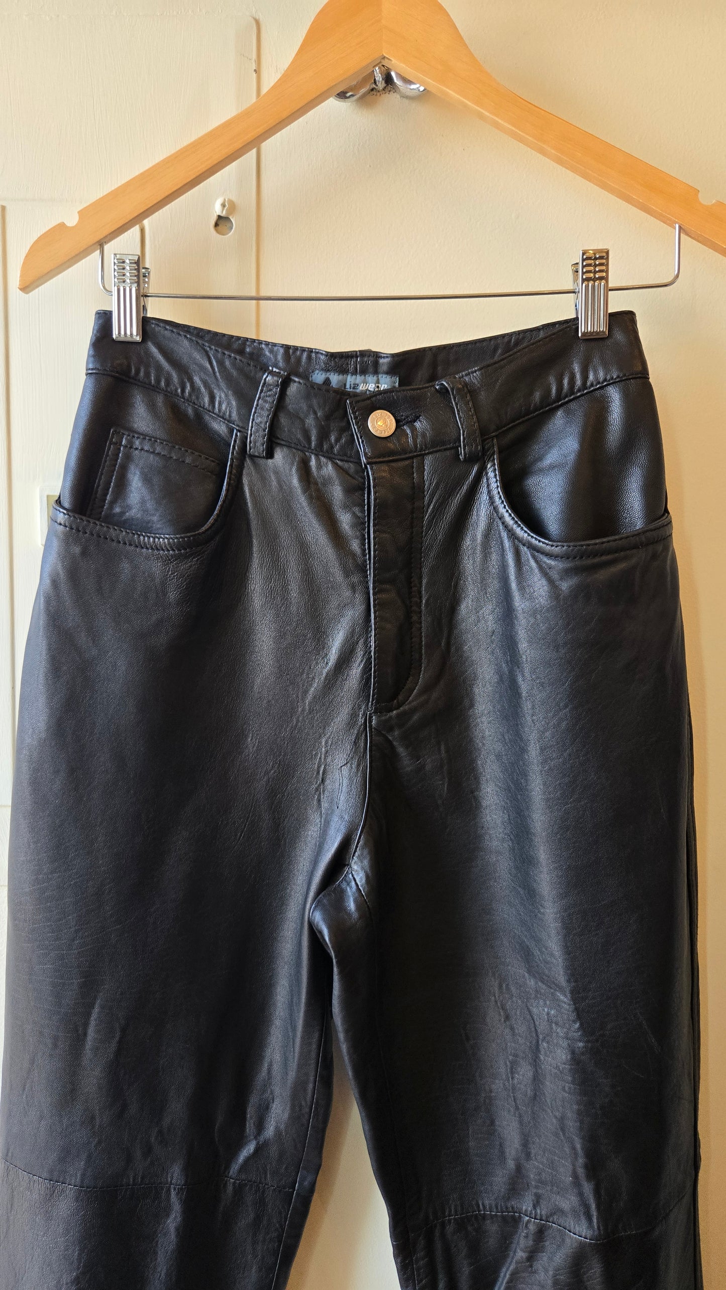 Lizwear black leather pants