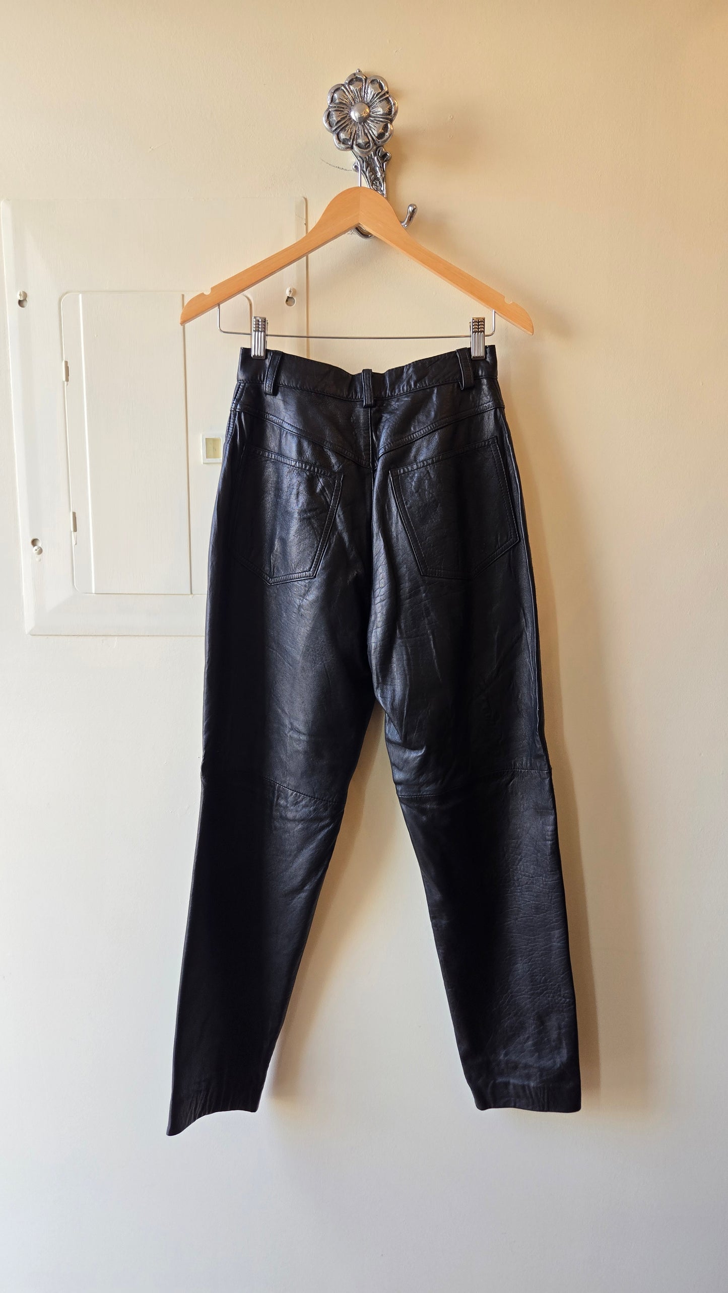 Lizwear black leather pants