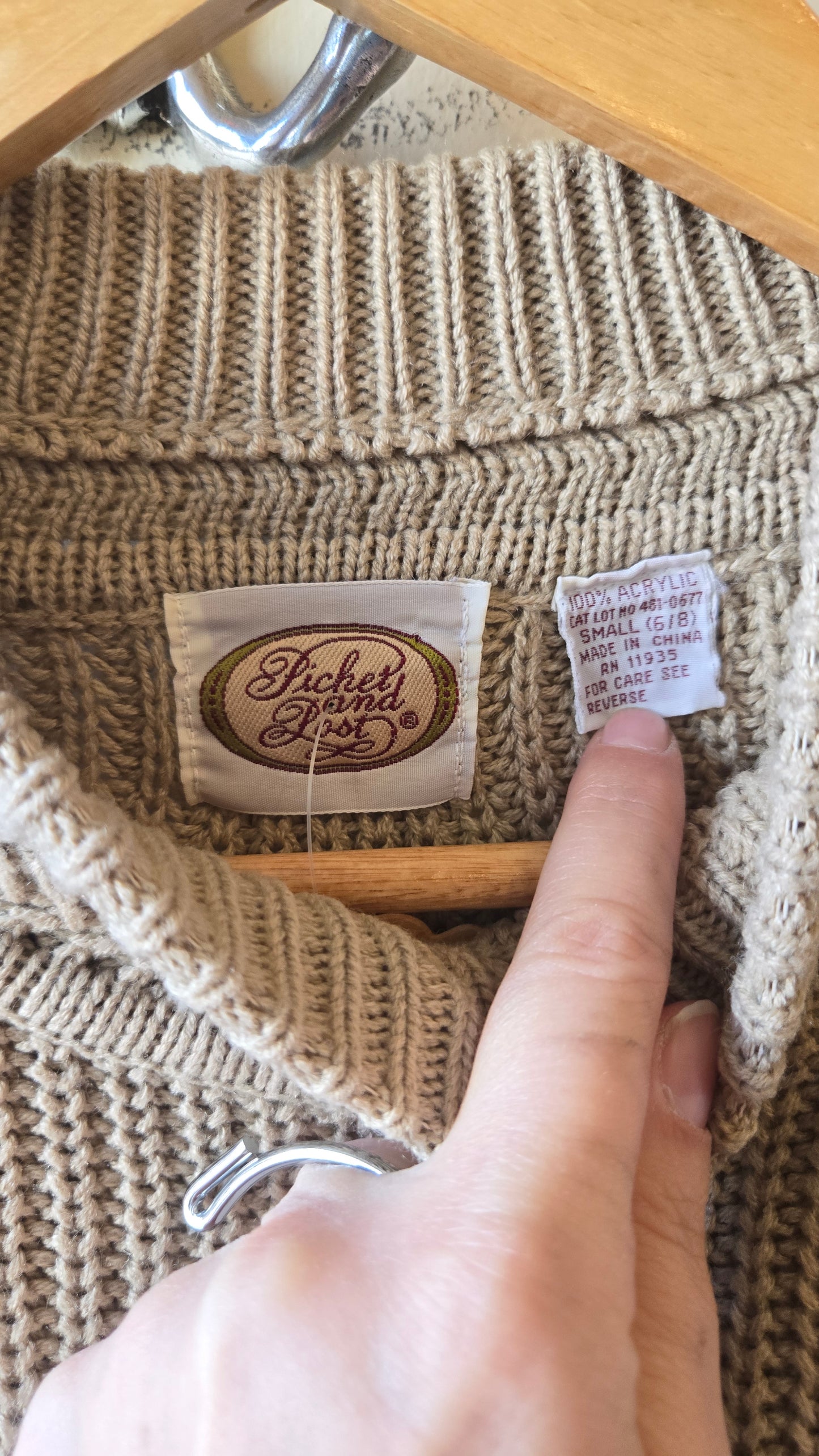 Picket & post taupe sweater