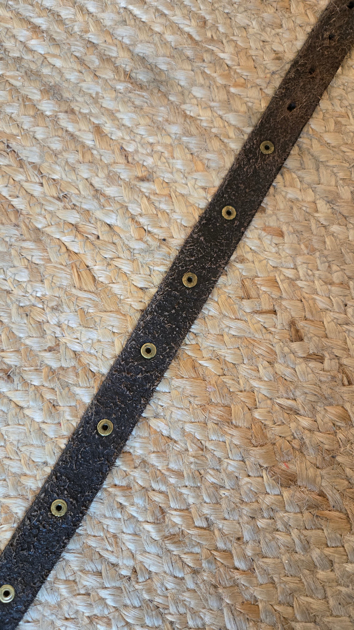 Studded leather belt