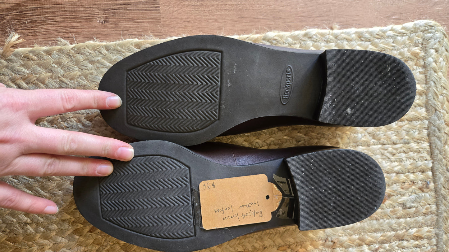 Rockport brown leather loafers