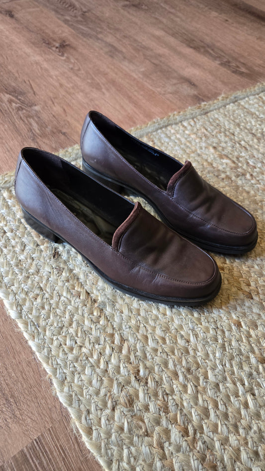 Rockport brown leather loafers