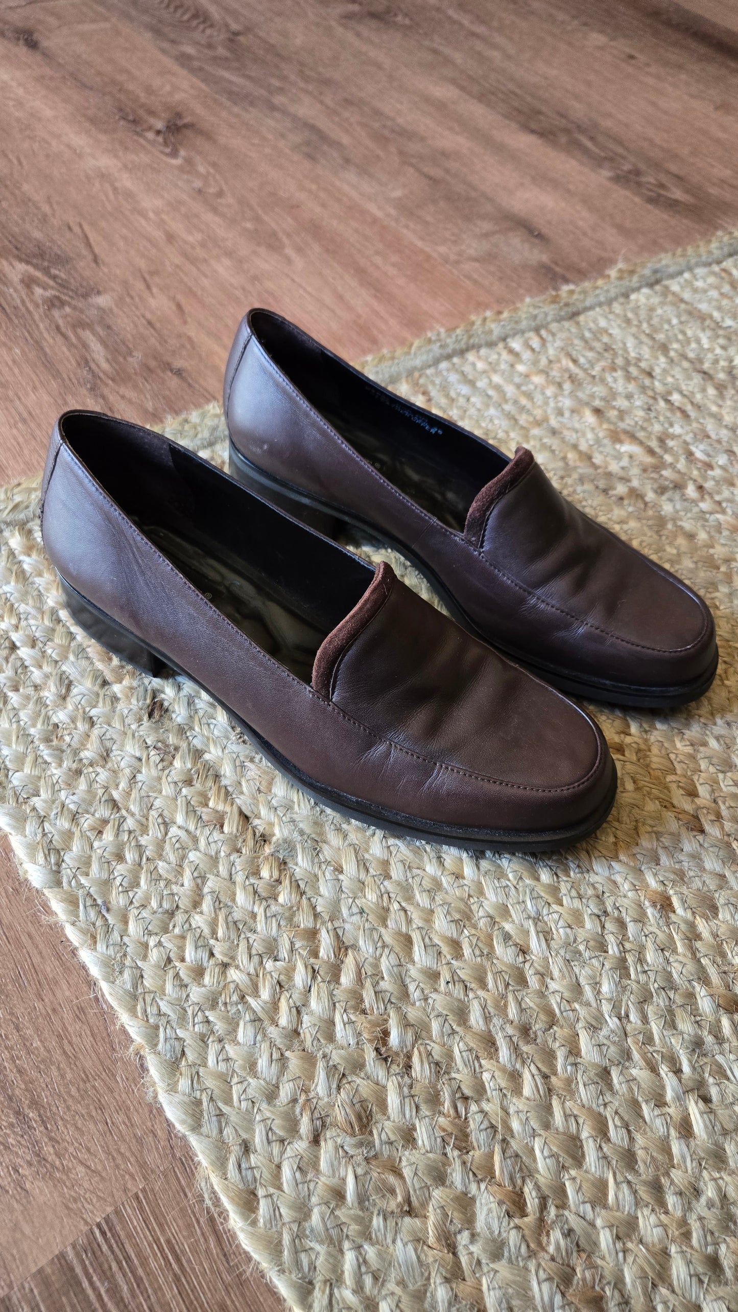 Rockport brown leather loafers