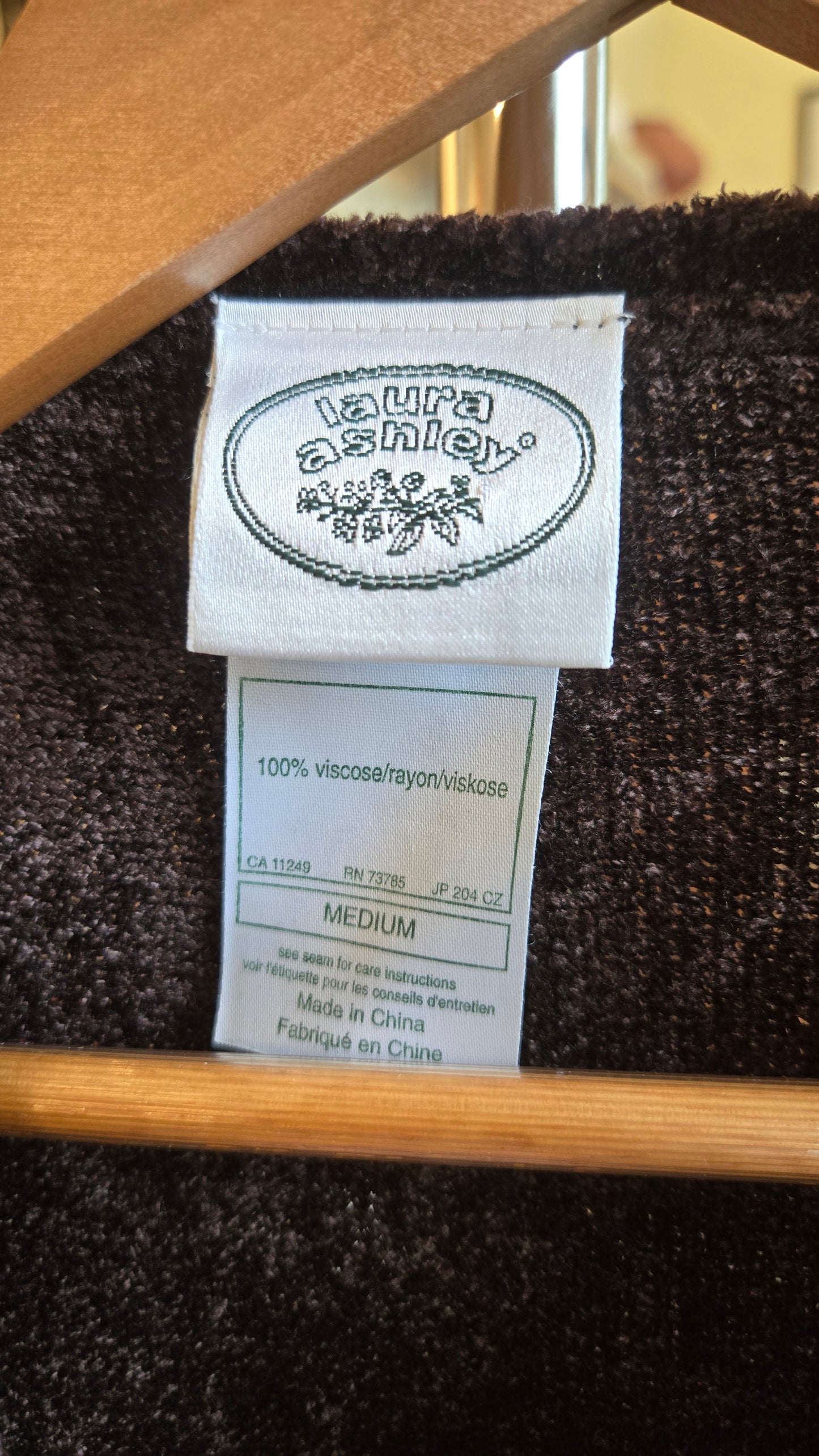 Laura Ashley brown chenille sweater