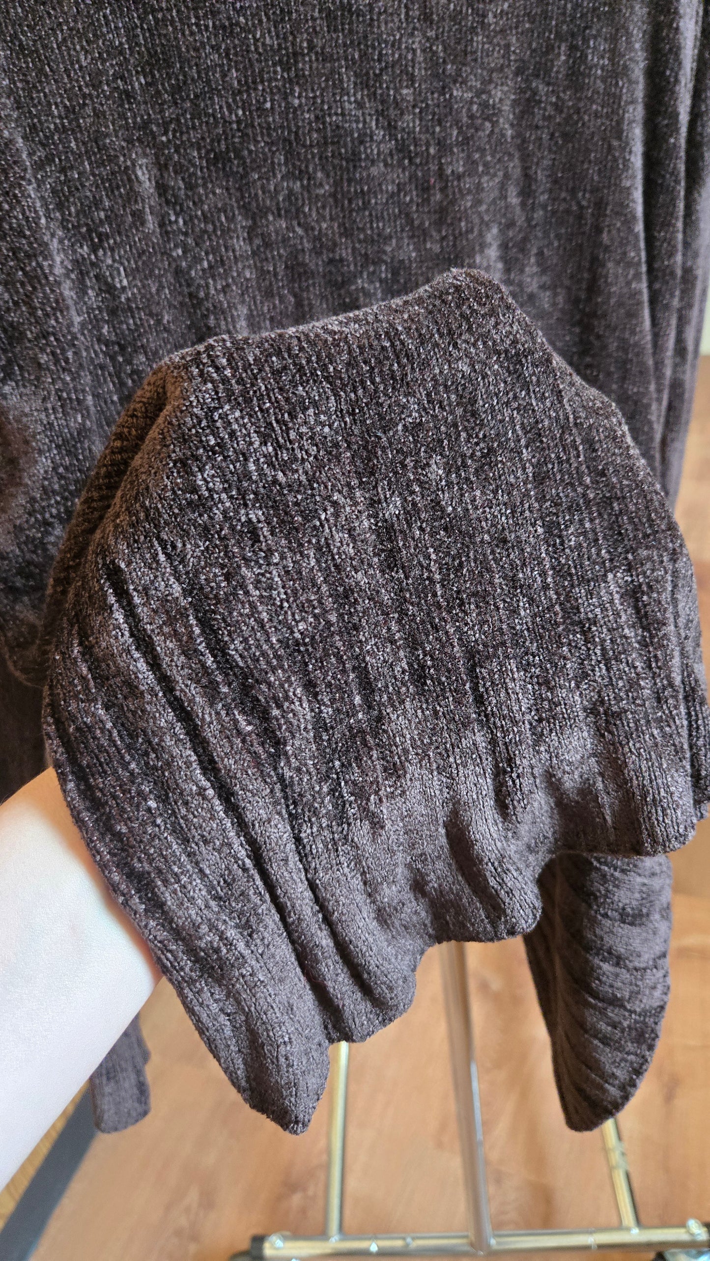 Laura Ashley brown chenille sweater