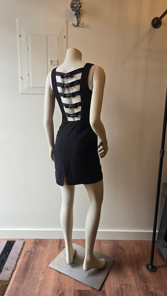 Envy rhinestone bow-back LBD