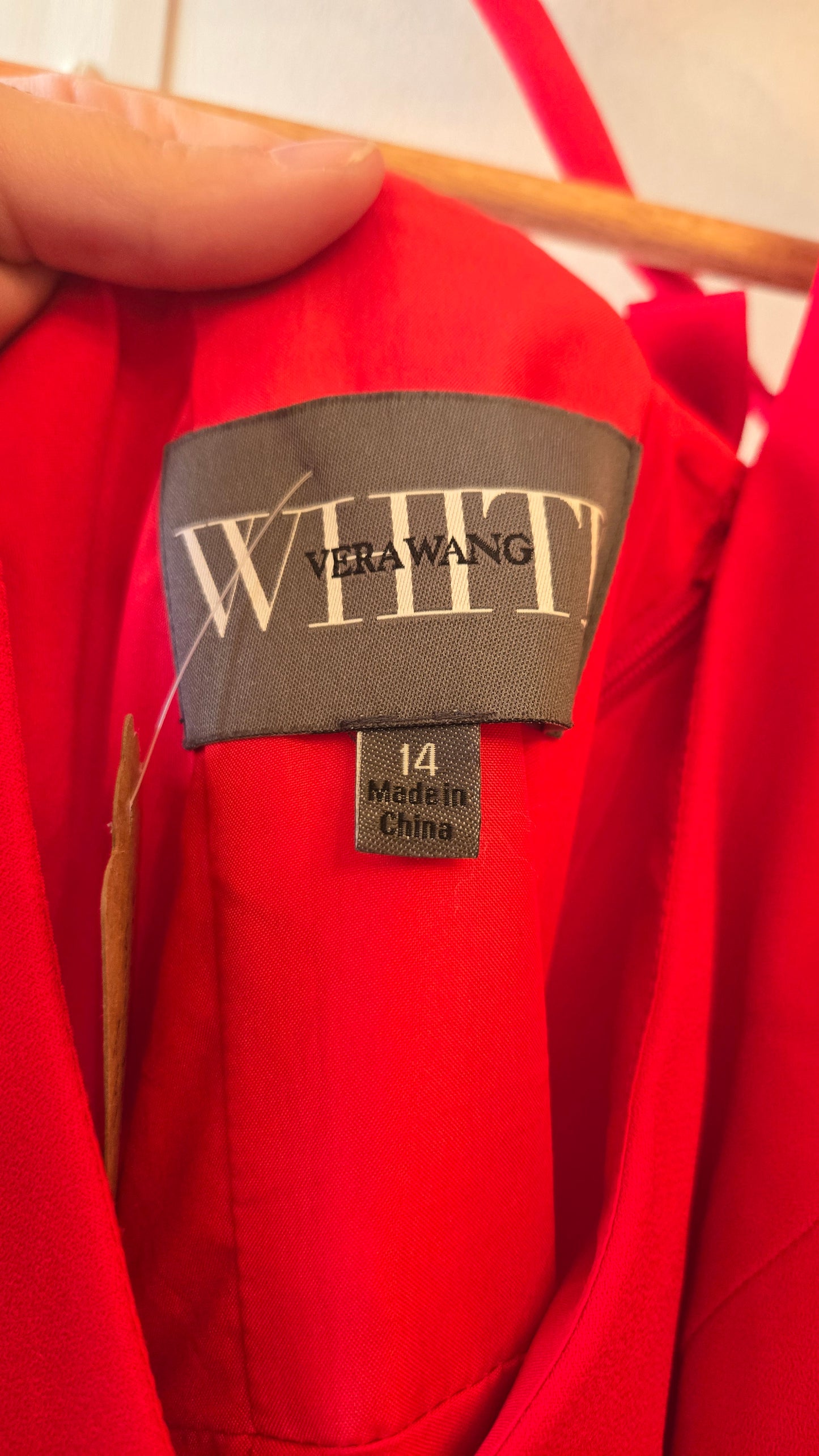 Vera Wang white label red gown