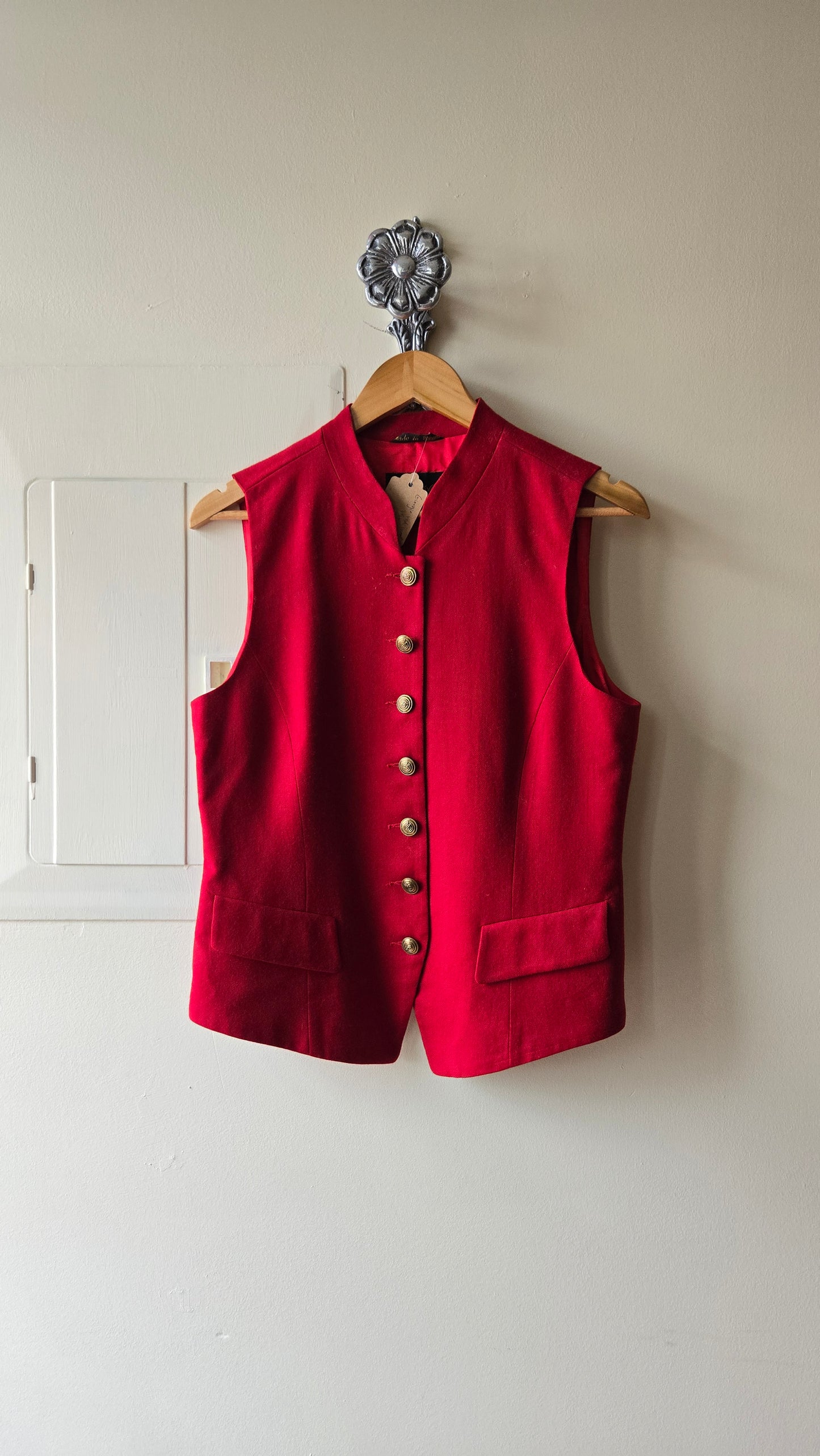 Giorgio Sant'Angelo red wool vest