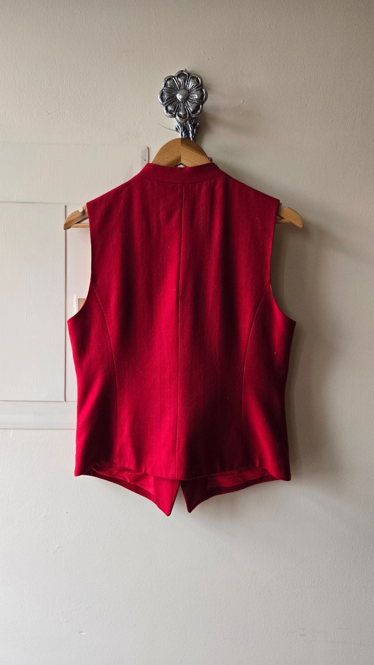 Giorgio Sant'Angelo red wool vest