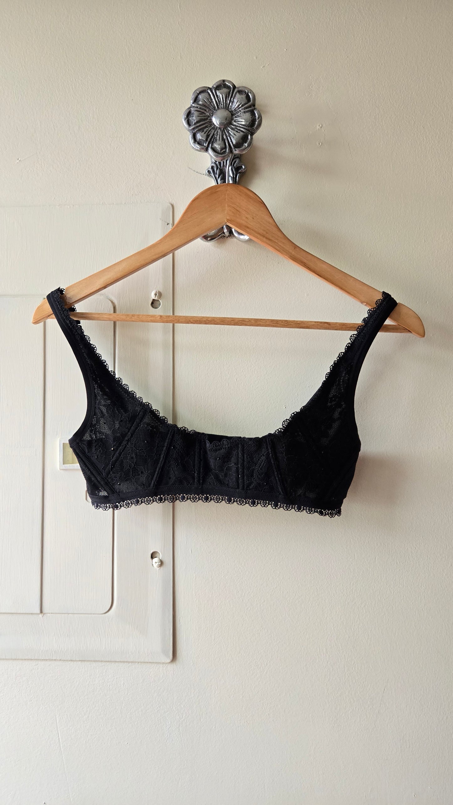 Victoria's Secret sheer rhinestone bustier bra