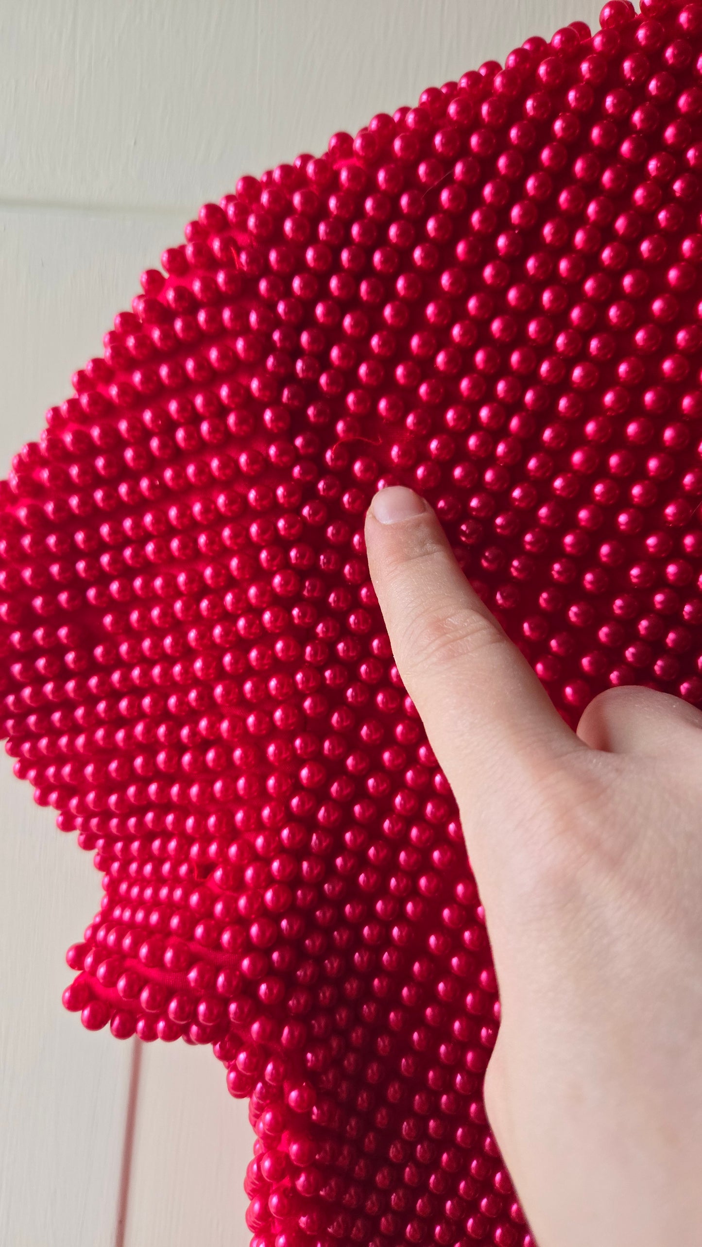 Caché beaded mock neck crop top