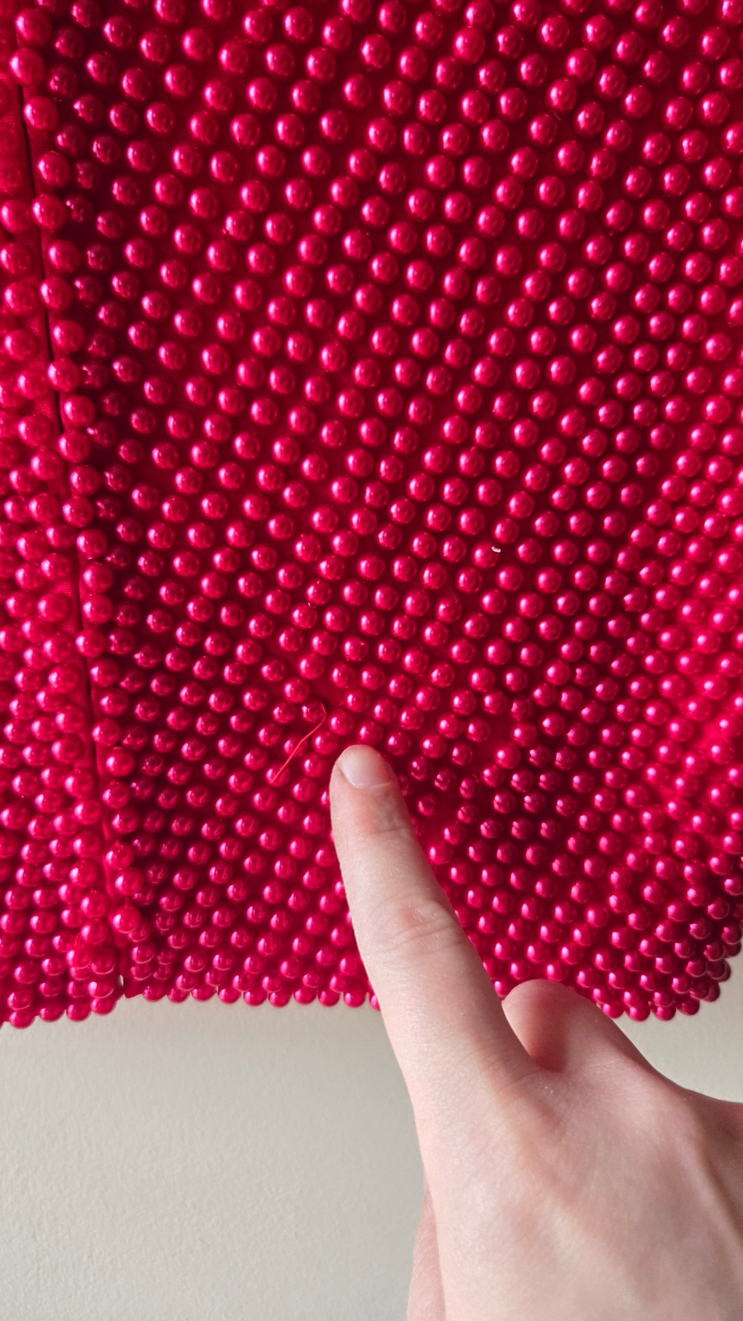 Caché beaded mock neck crop top