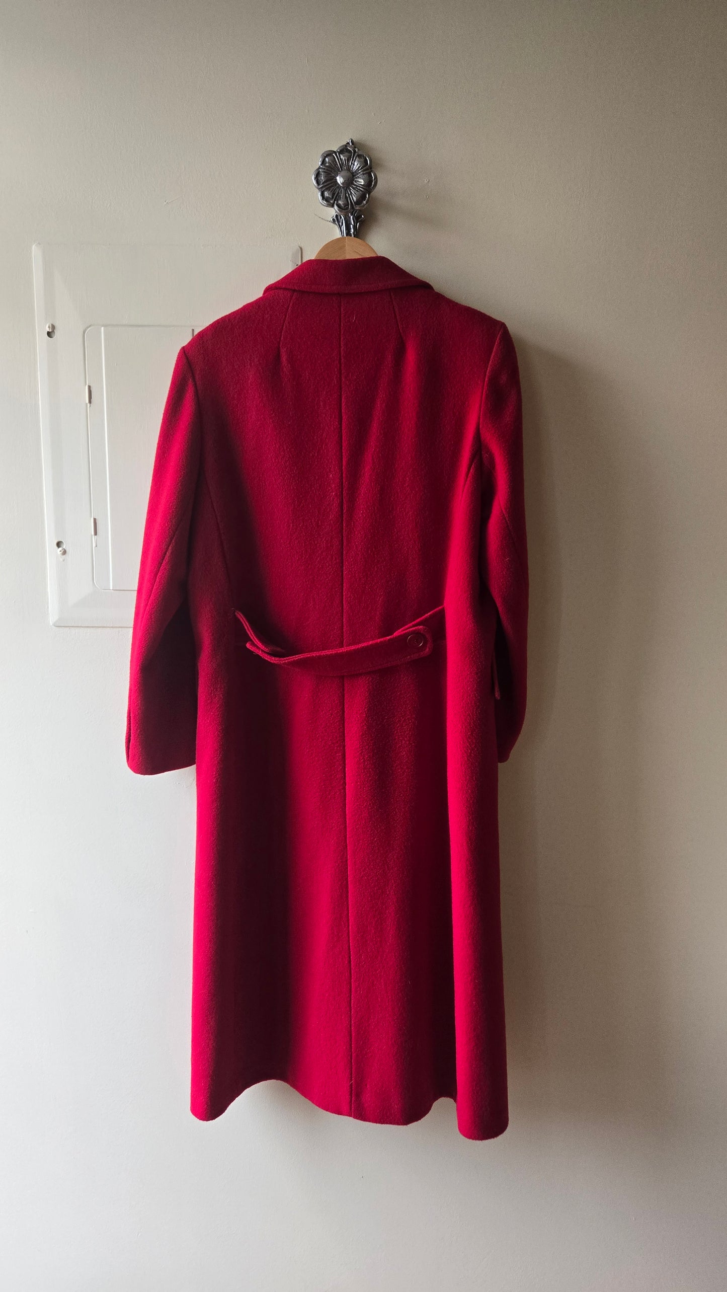 Raywood red wool coat