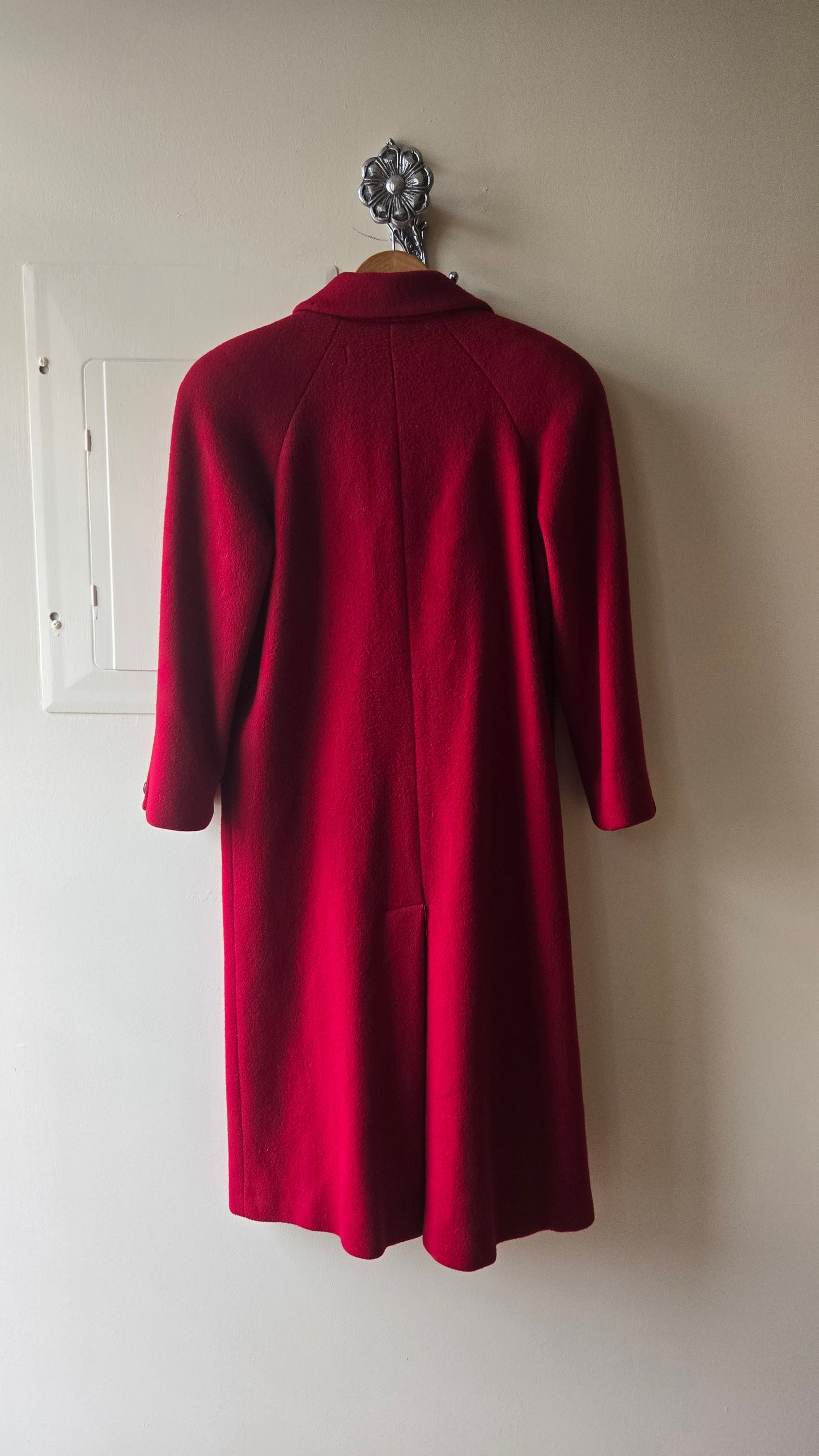 Talbots red wool coat
