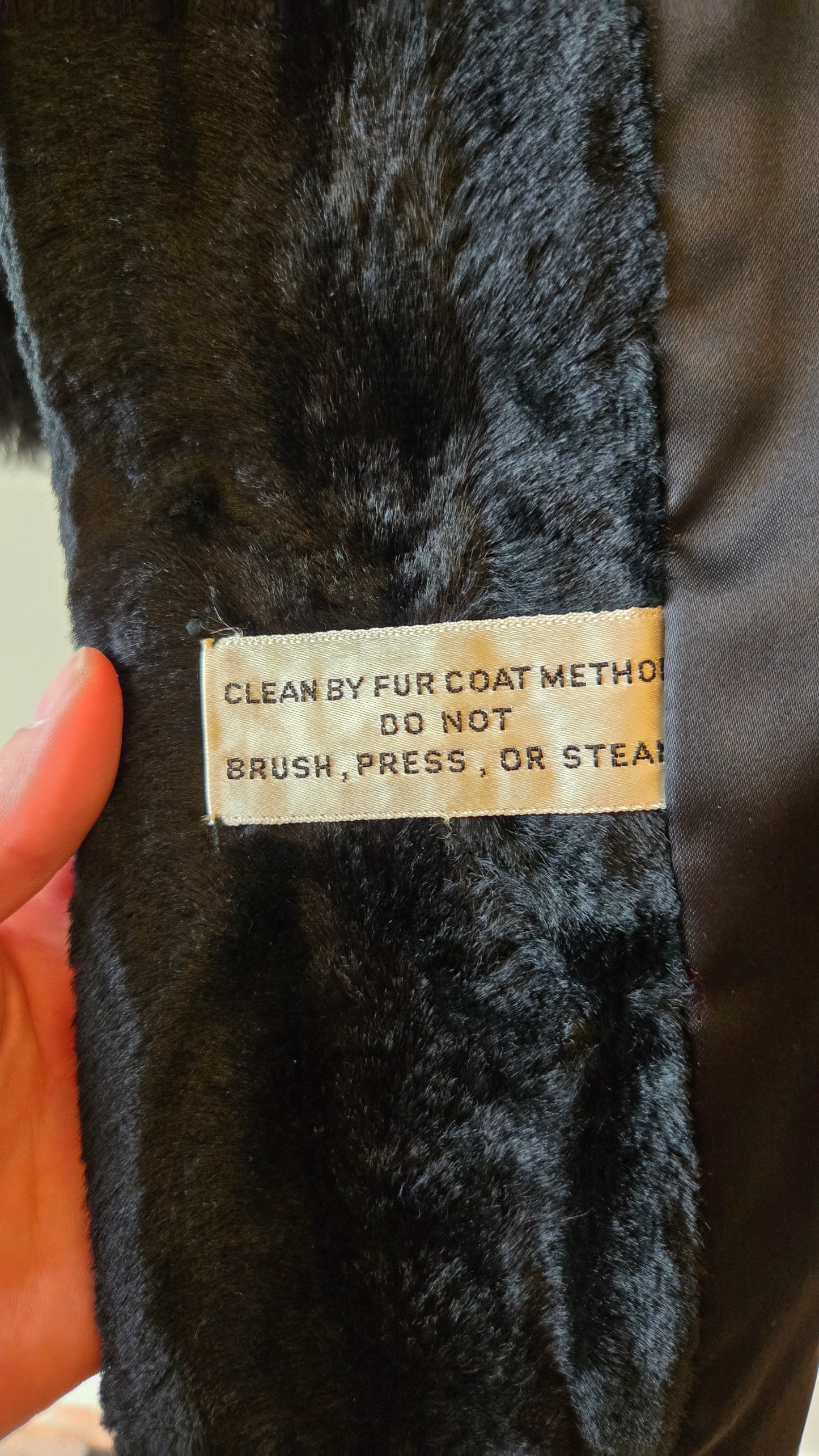 Black faux fur Penny Lane coat
