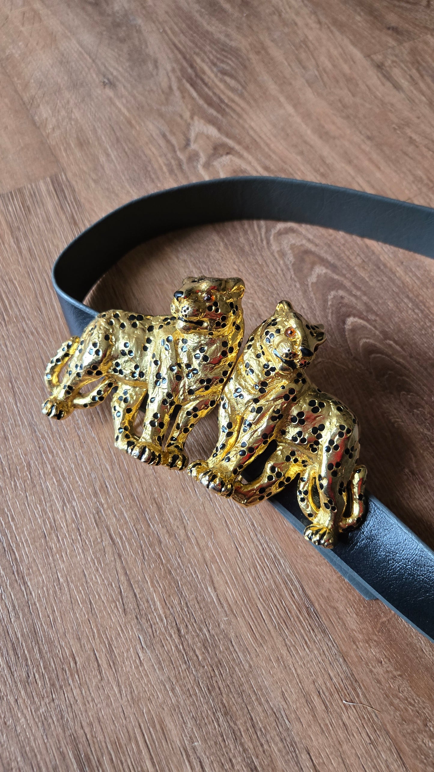 Mimi Di N mega leopard belt