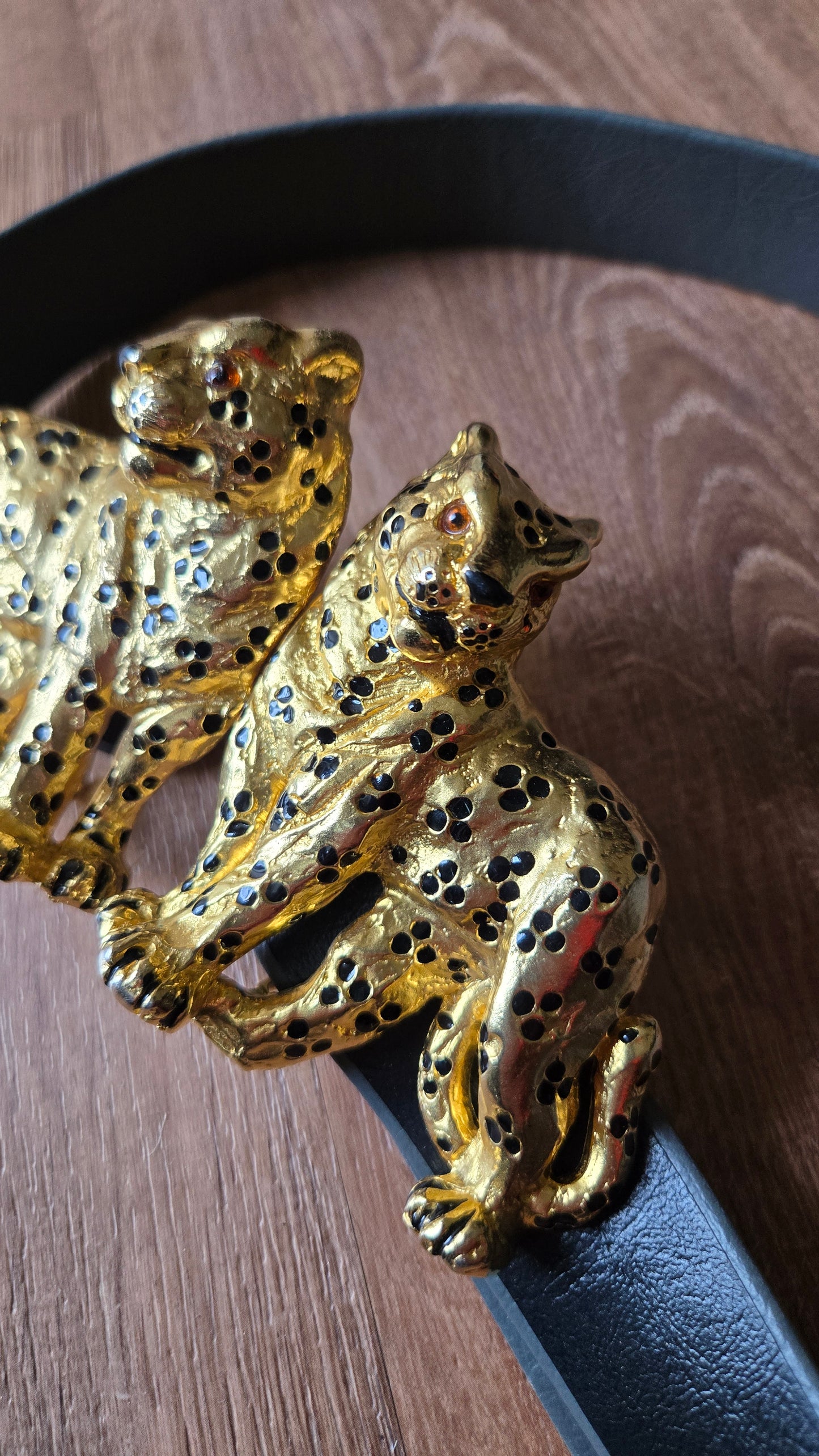 Mimi Di N mega leopard belt