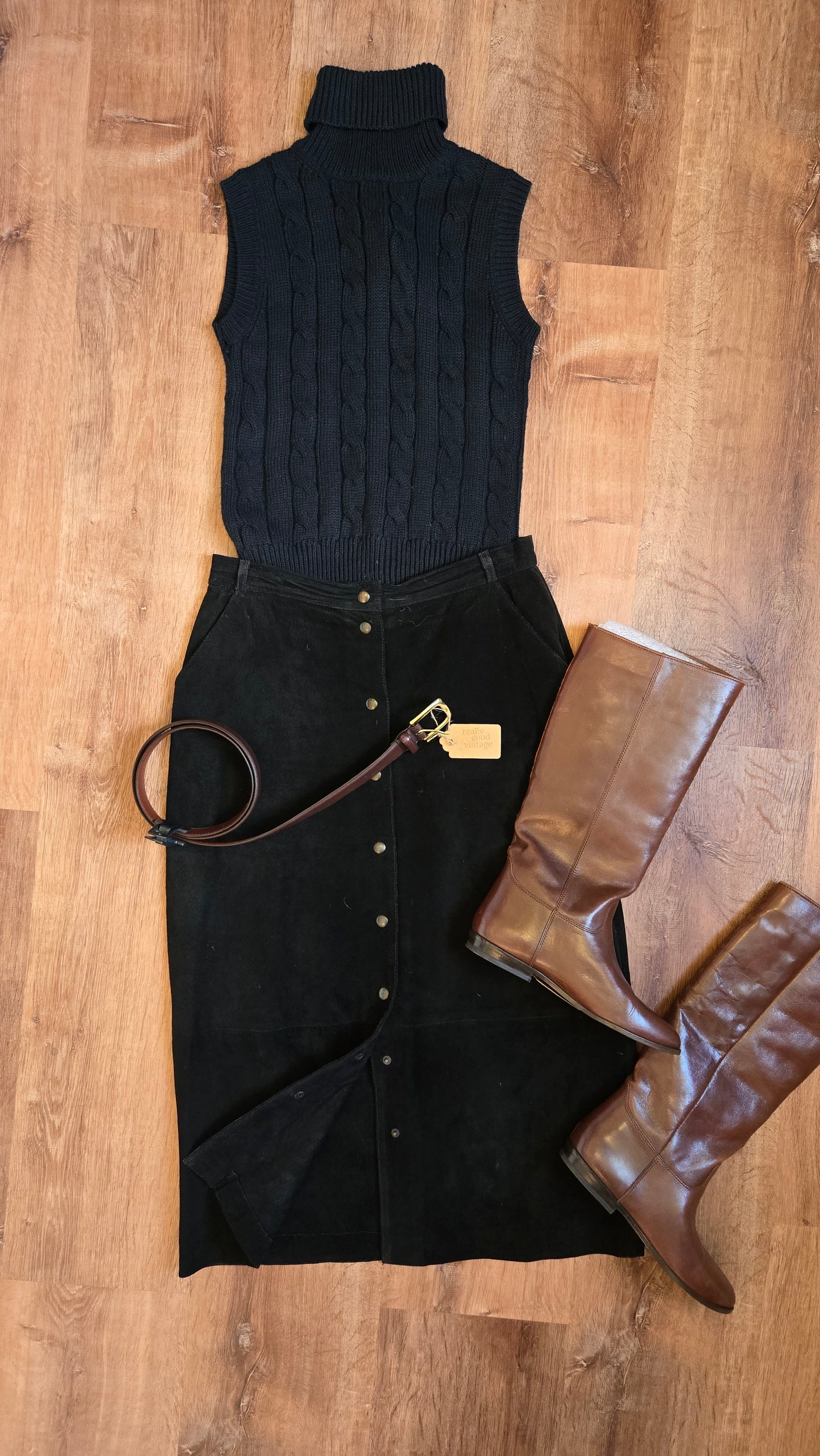 9 West brown flat boots