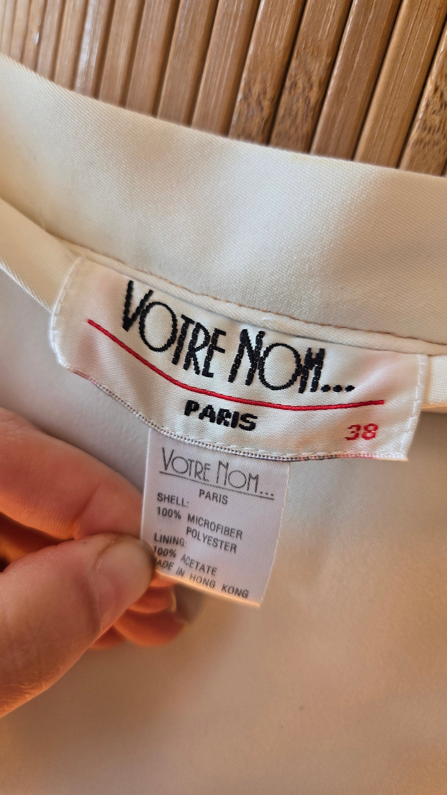 Votre Nom white mini skort