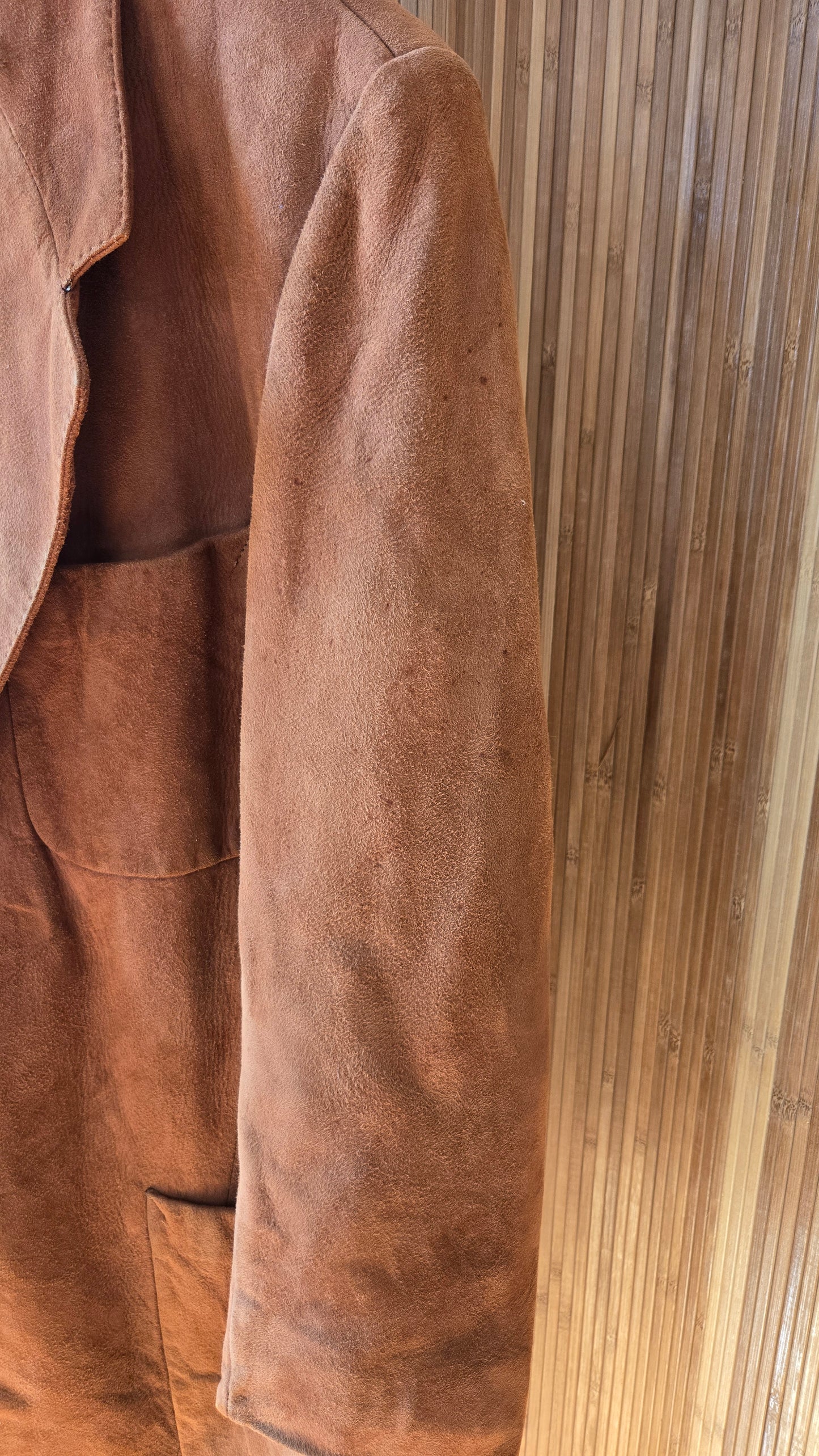 1940s soft suede camel blazer