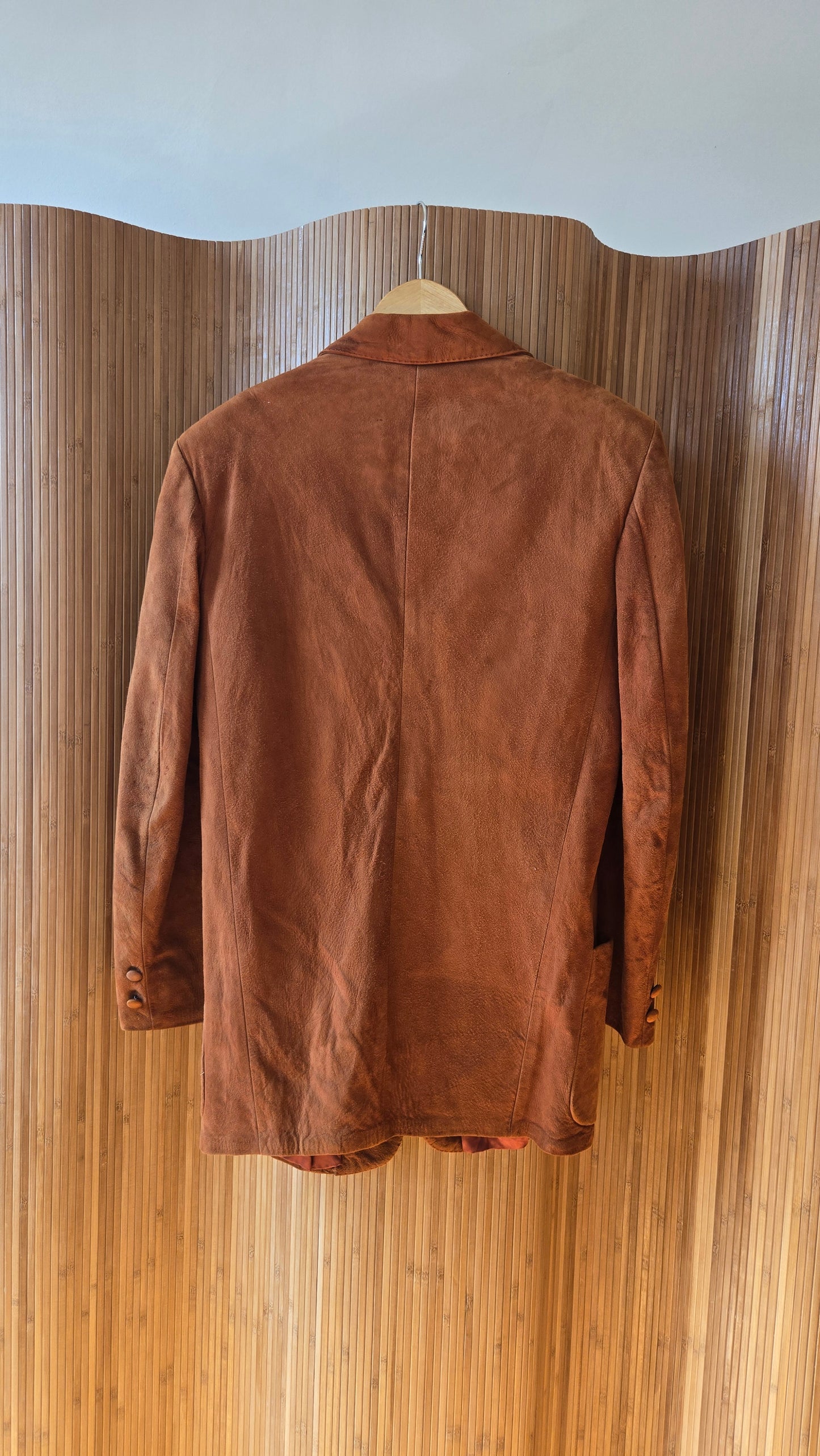 1940s soft suede camel blazer