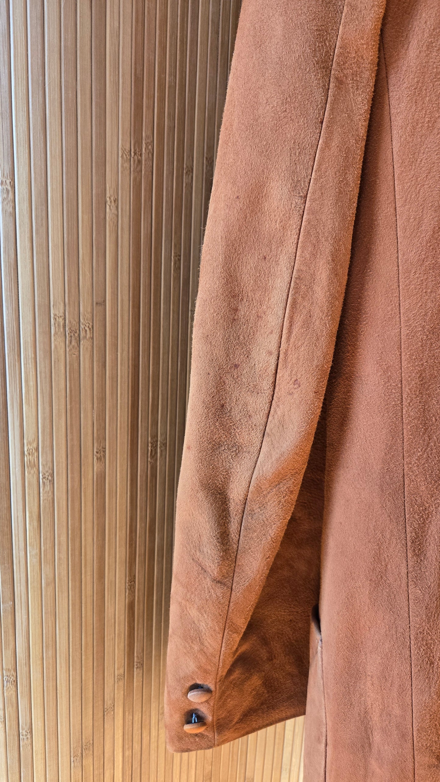 1940s soft suede camel blazer