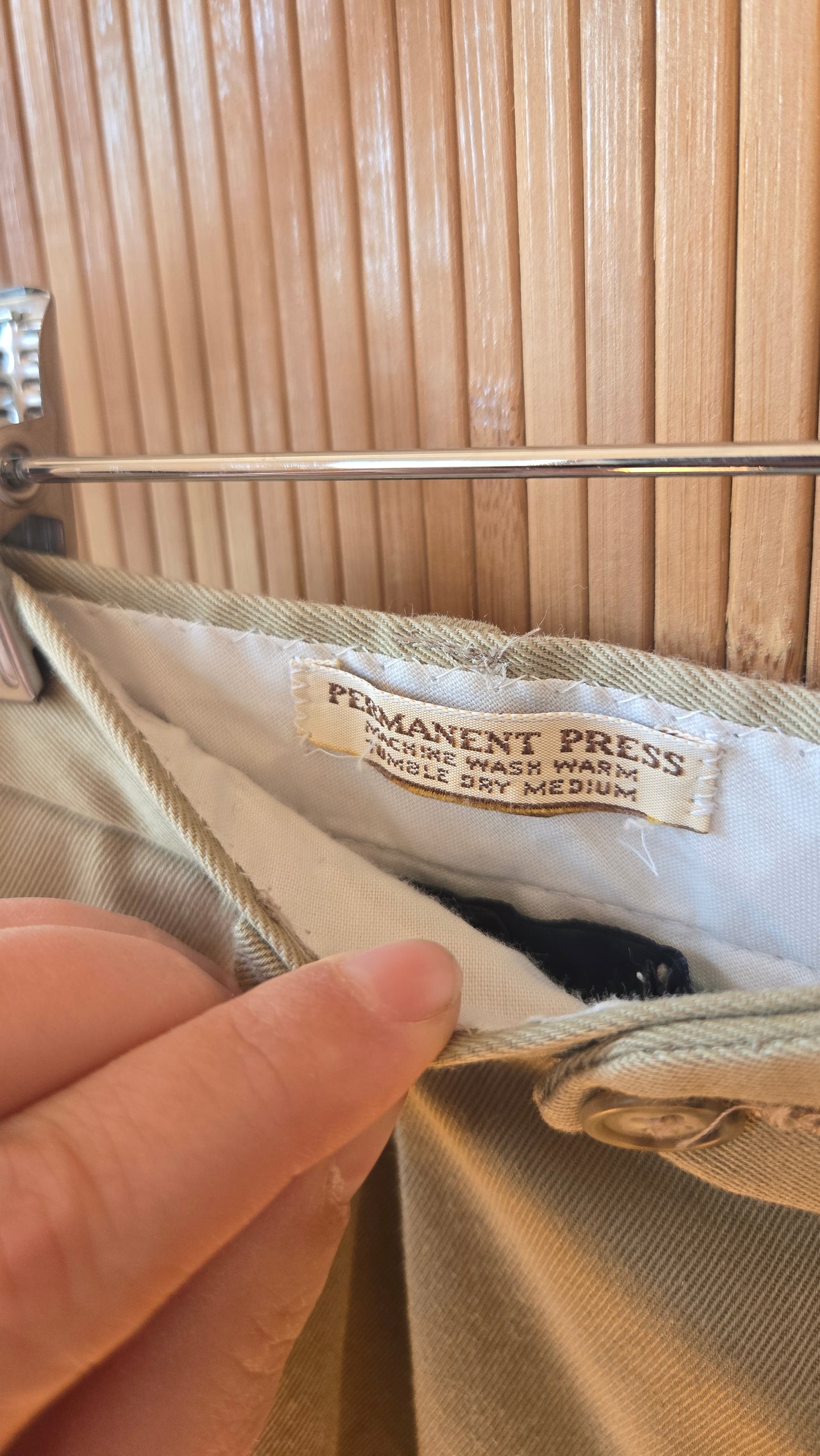 Khaki wide leg cutottes