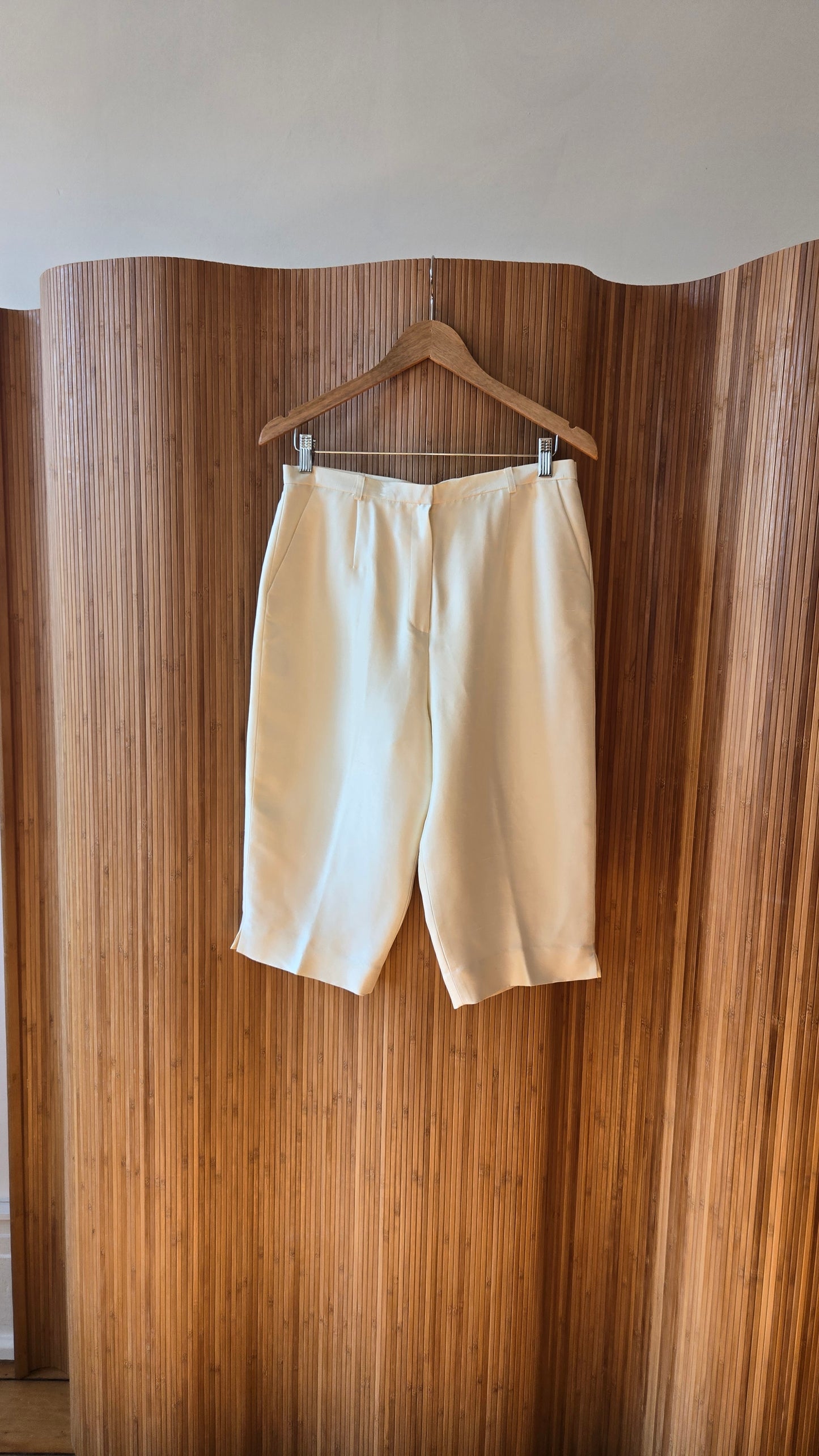Chaus cream silk board shorts