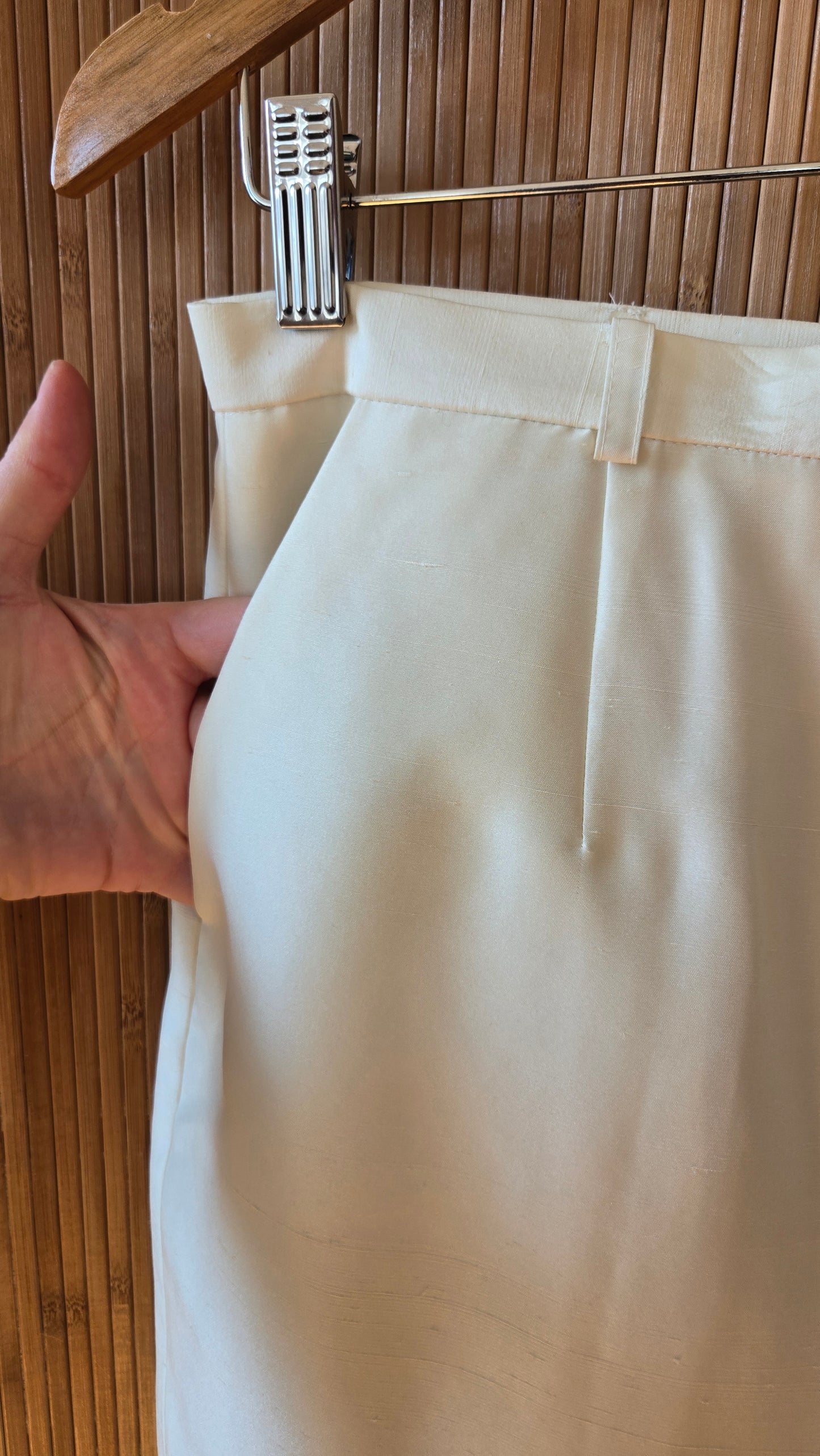 Chaus cream silk board shorts