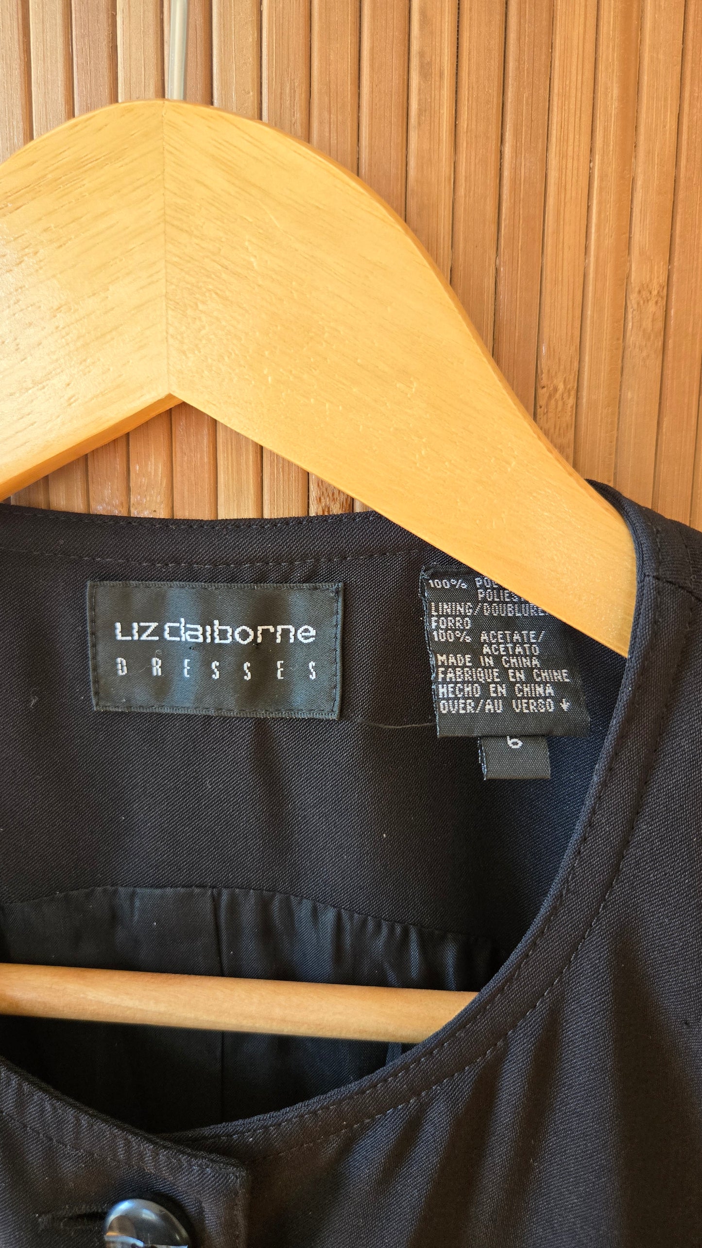 Black crewneck tunic vest