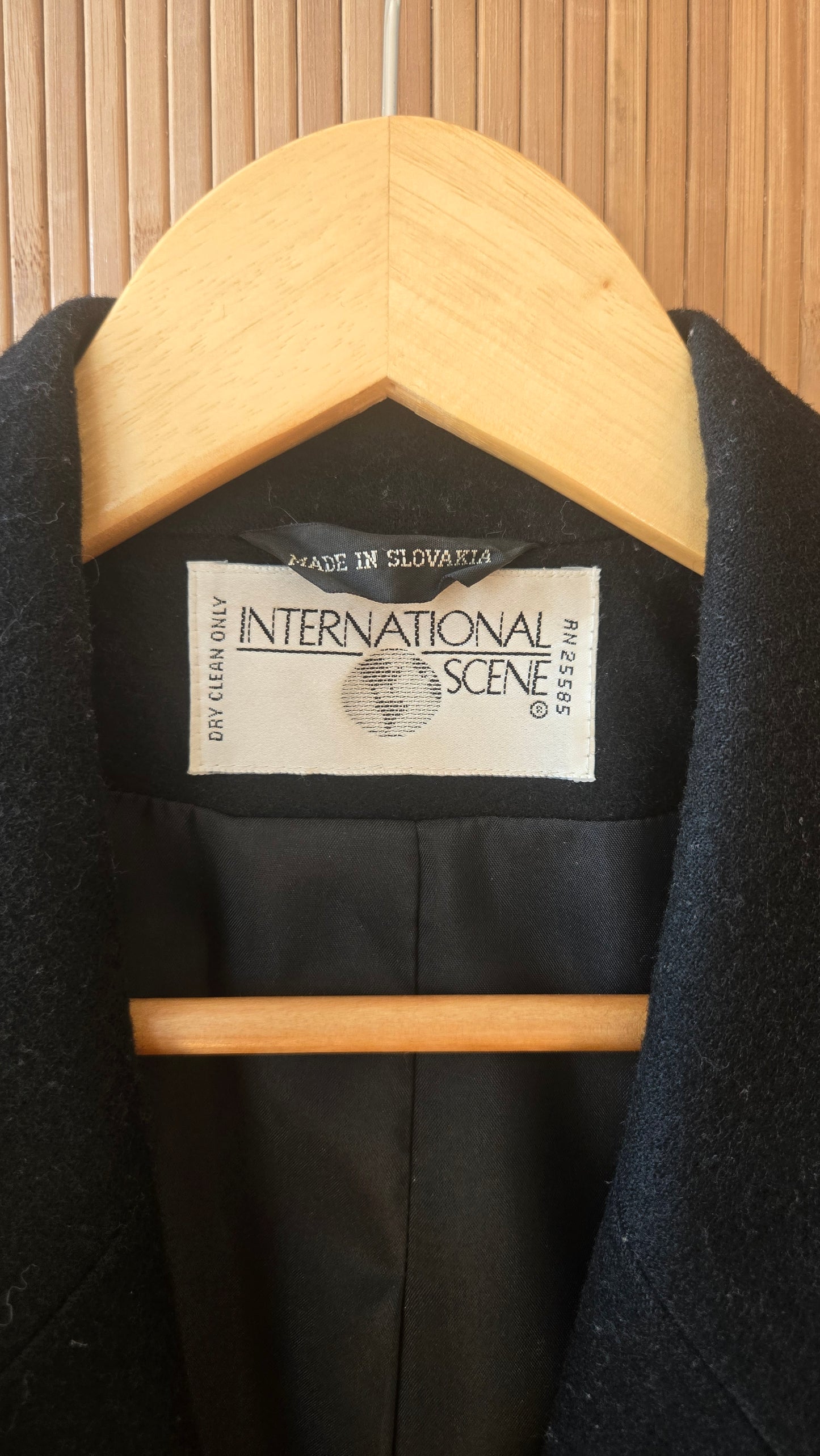 International Scene black cinched waist blazer