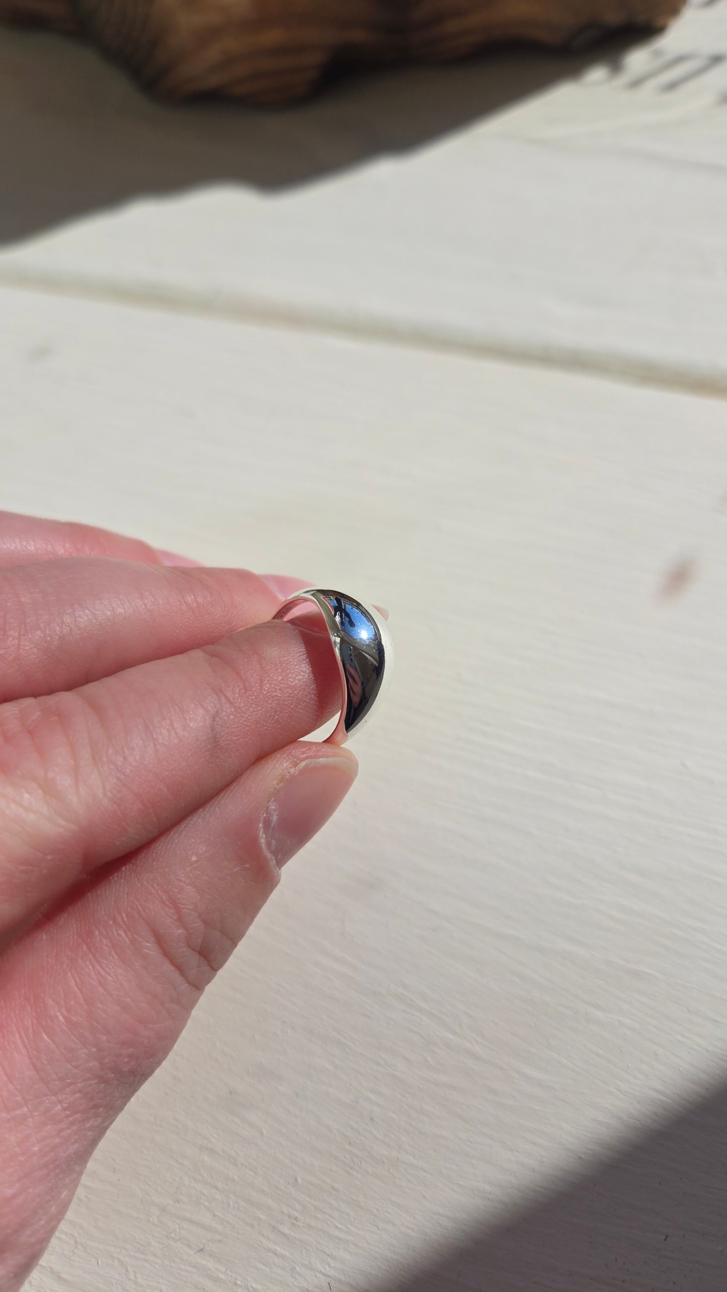 Small Dome Ring: Sterling Silver / 6