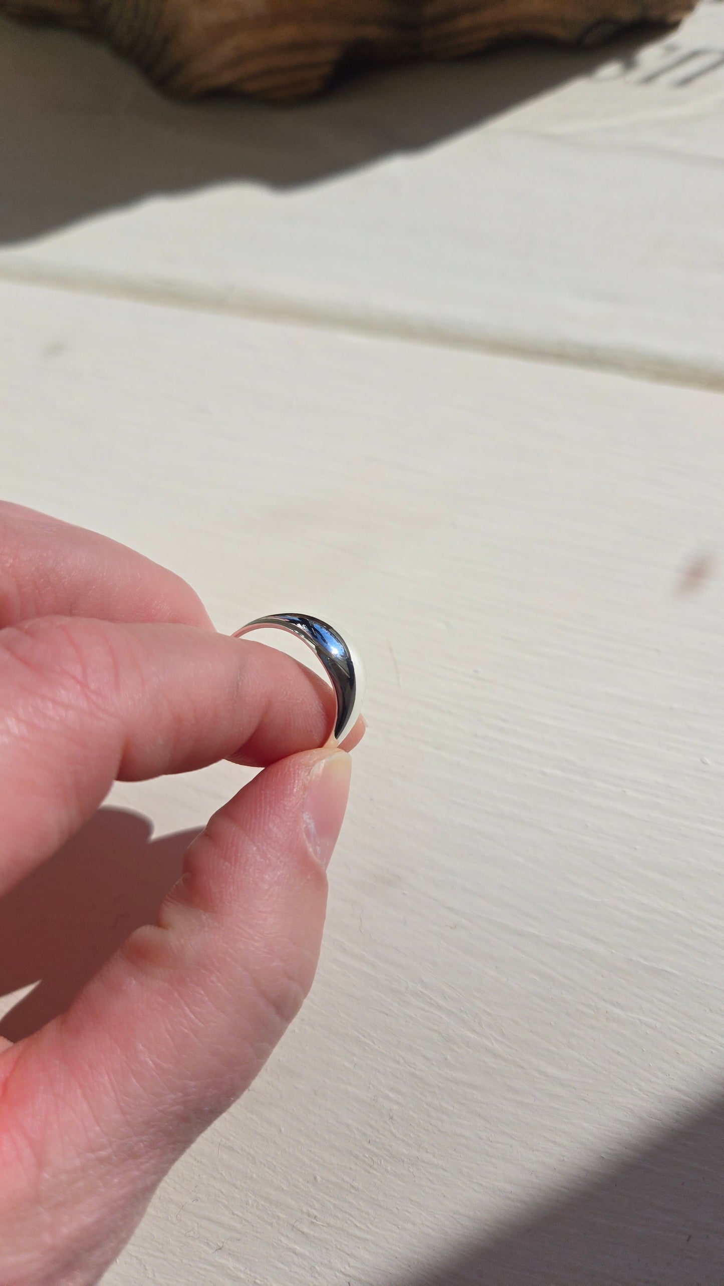 Small Dome Ring: Sterling Silver / 6