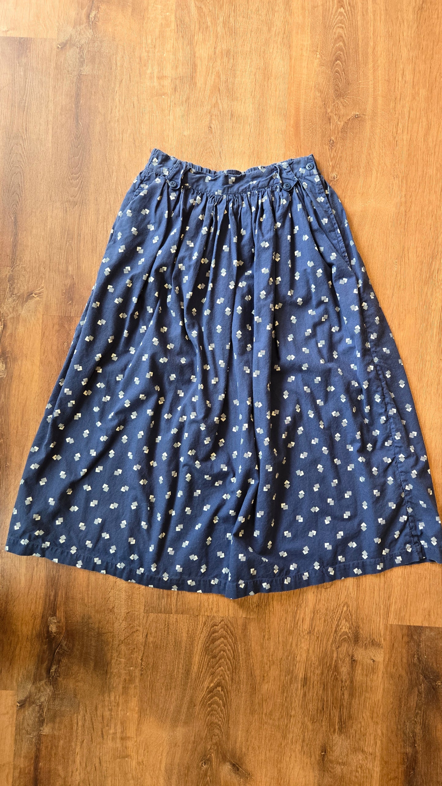 Khazana blue print skirt set
