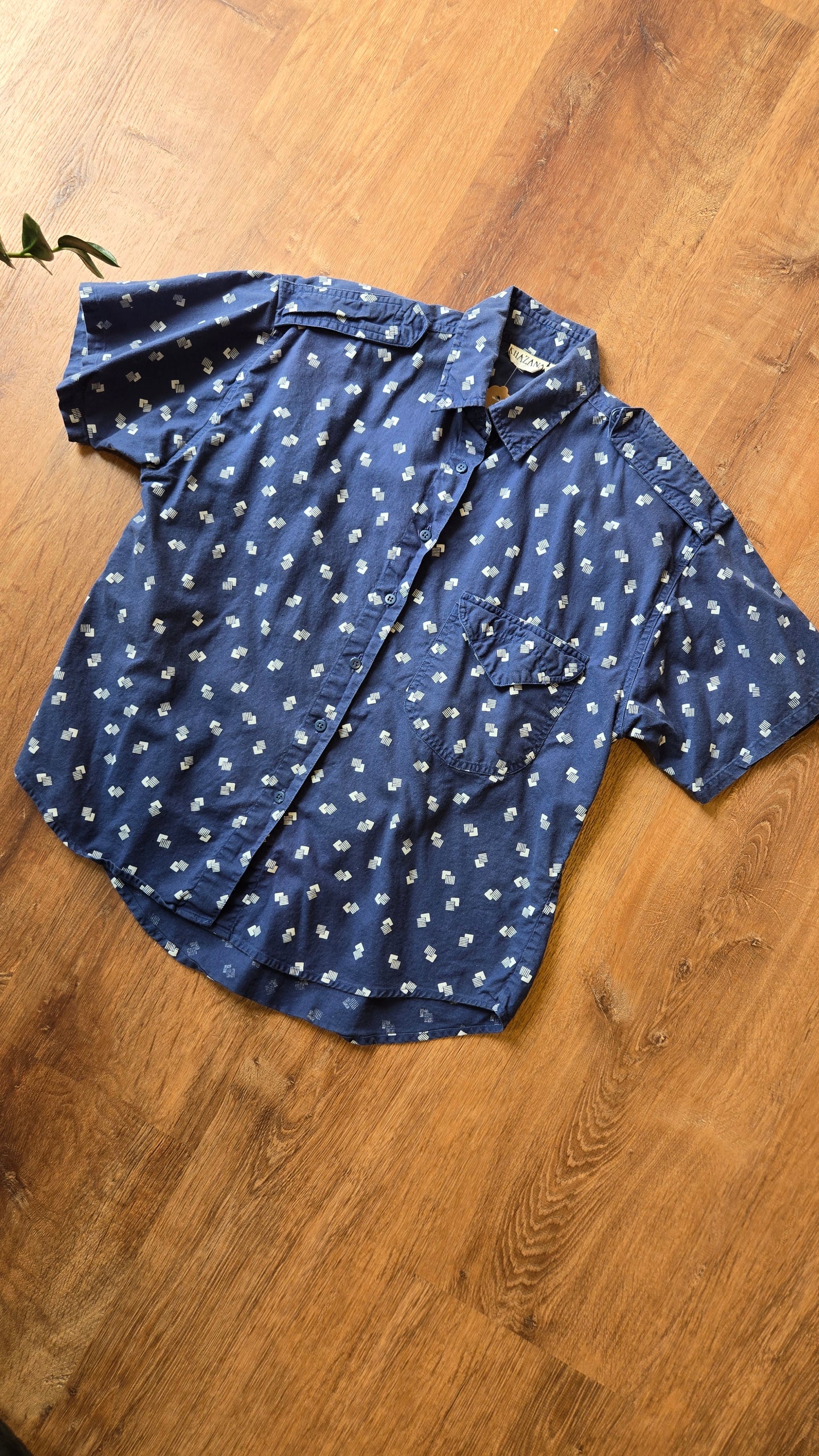 Khazana blue print skirt set