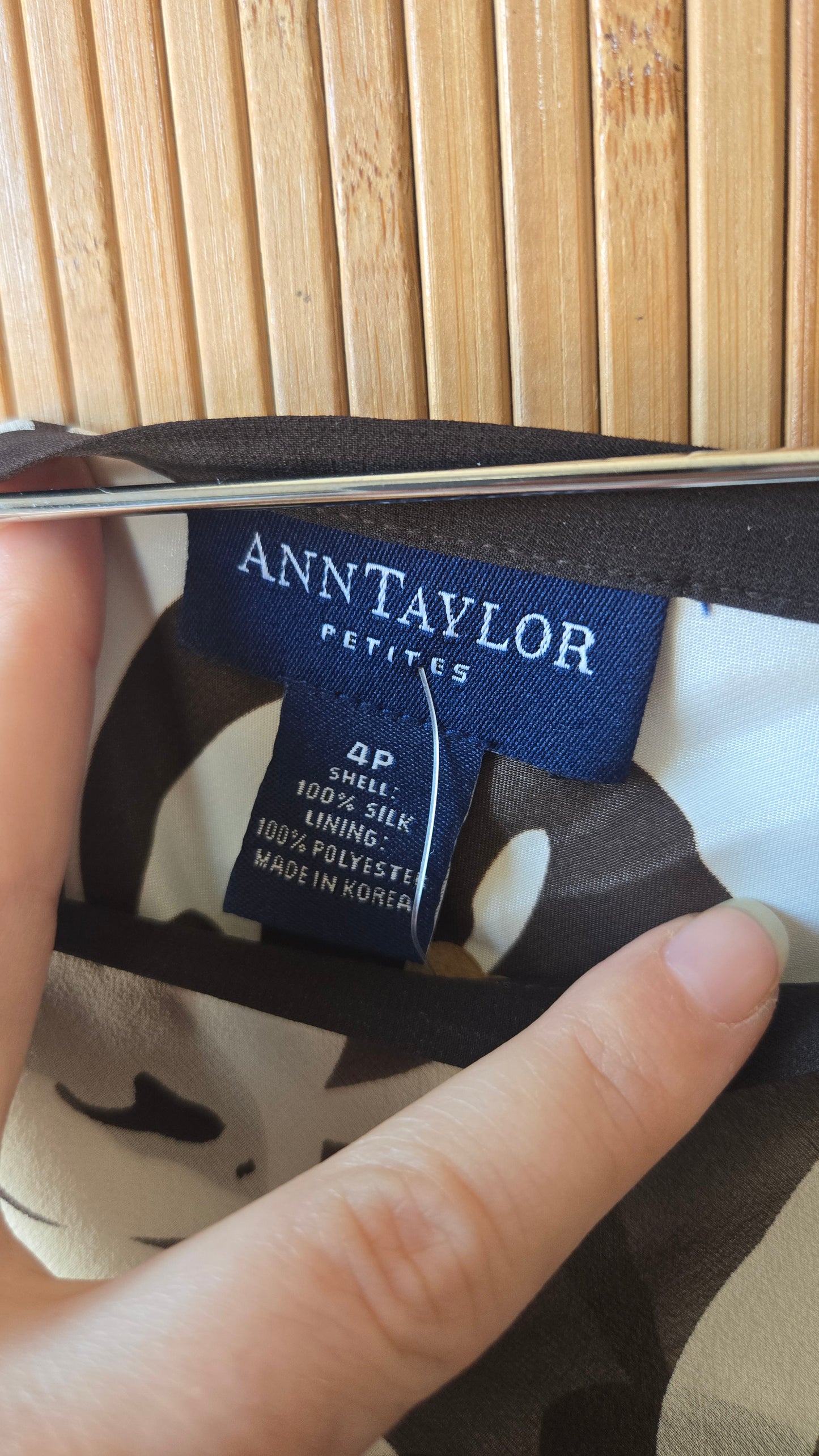 Ann Taylor silk layered slip skirt